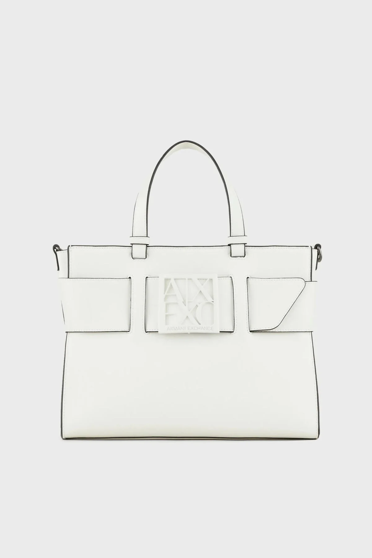 Armani Exchange Logolu Çıkarılabilir Uzatma Askılı Bayan Çanta 942689 0A874 26410 BEYAZ - 1