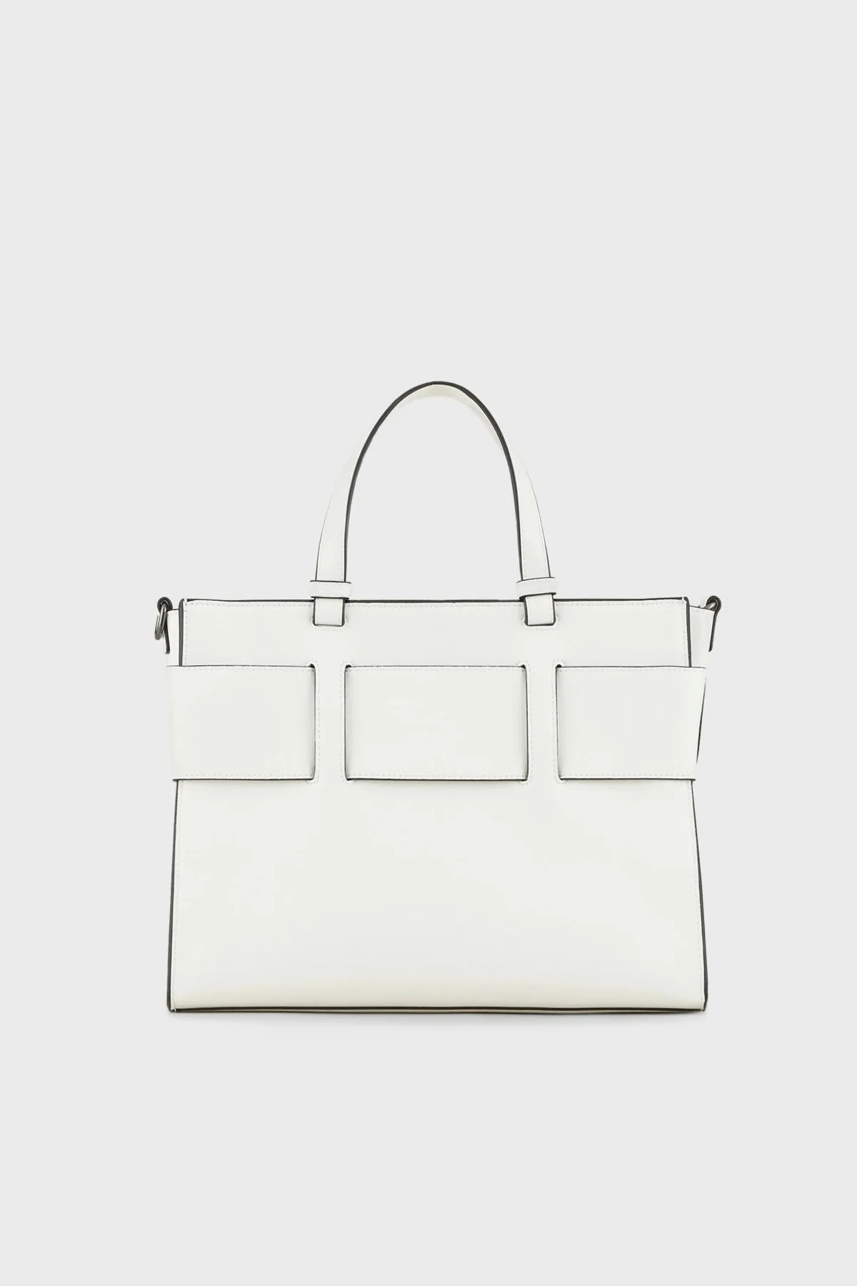 Armani Exchange Logolu Çıkarılabilir Uzatma Askılı Bayan Çanta 942689 0A874 26410 BEYAZ - 4