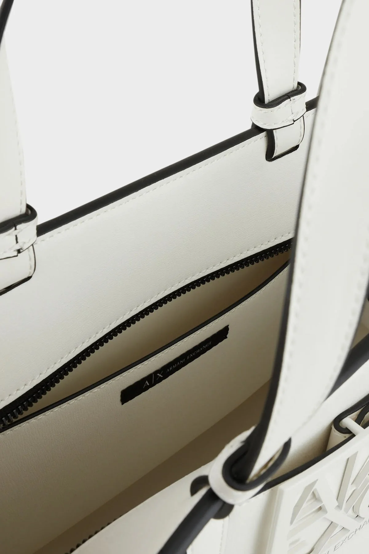 Armani Exchange Logolu Çıkarılabilir Uzatma Askılı Bayan Çanta 942689 0A874 26410 BEYAZ - 6