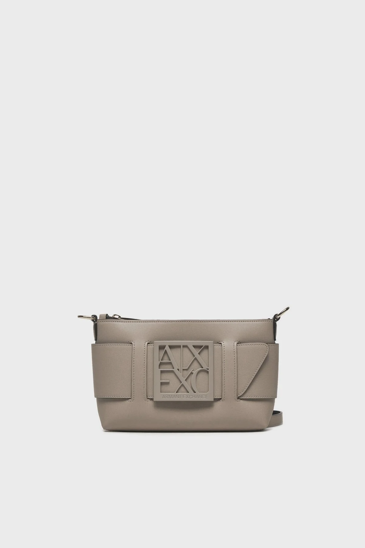 Armani Exchange Logolu Çıkarılabilir Uzatma Askılı Bayan Çanta 942907 0A874 14349 GRİ - 3