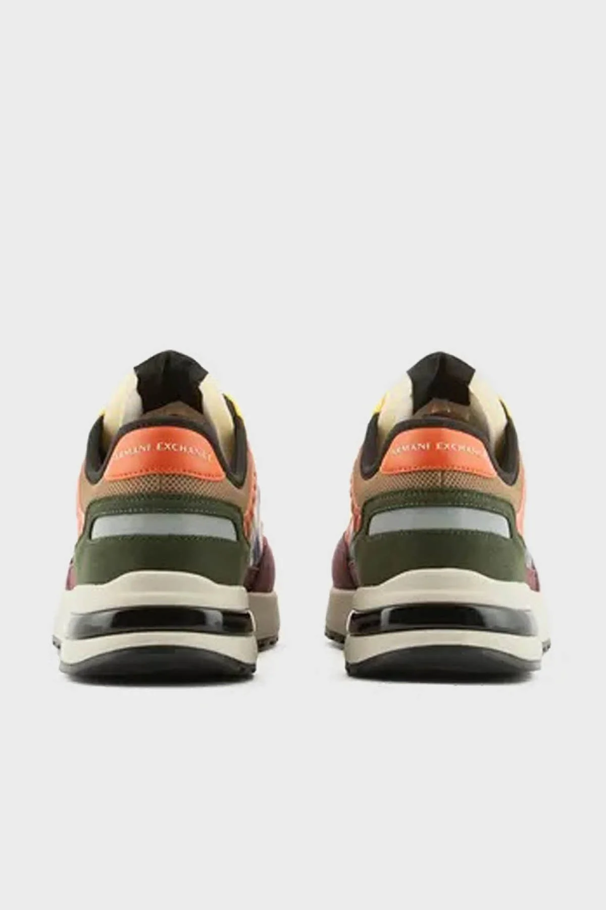 Armani Exchange Logolu Çok Sneaker Erkek Ayakkabı XUX090 XV276 N380 SİYAH-SARI - 3