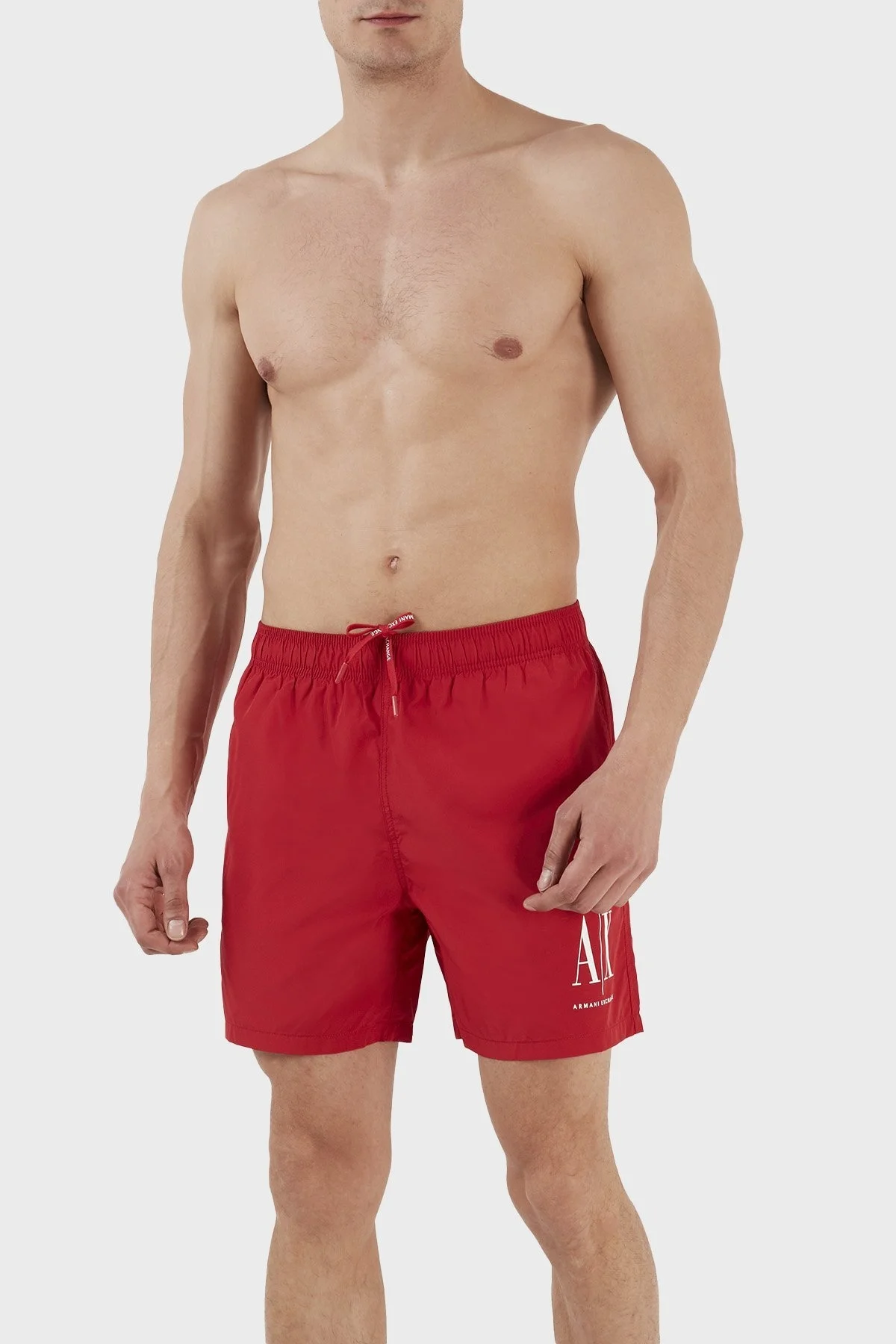 Armani Exchange Logolu Deniz Şortu Cepli Erkek Mayo Short 953034 CC623 32574 KIRMIZI - 7