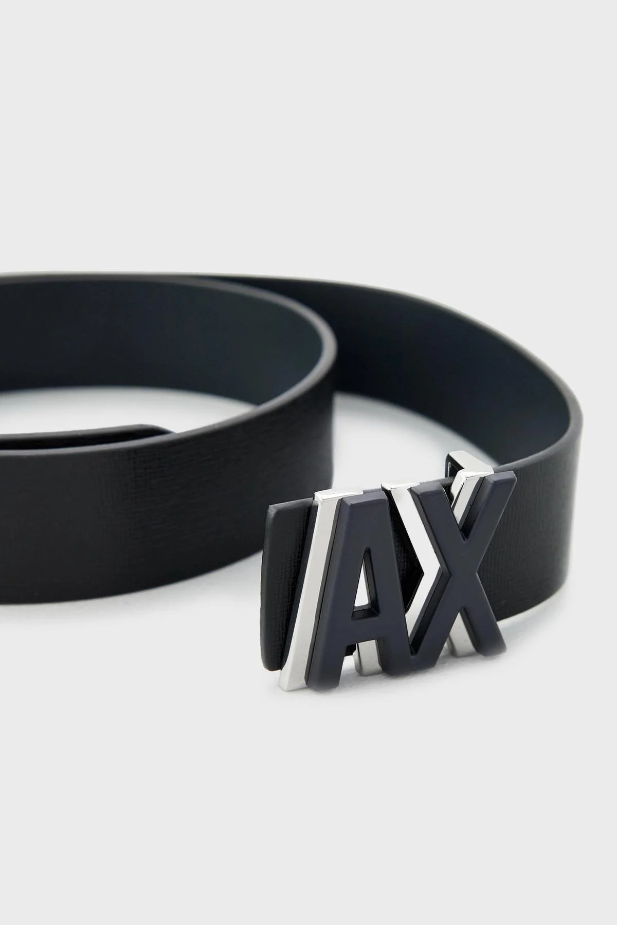 Armani Exchange Logolu Deri Erkek Kemer 951409 4R853 43020 SİYAH-LACİVERT - 2