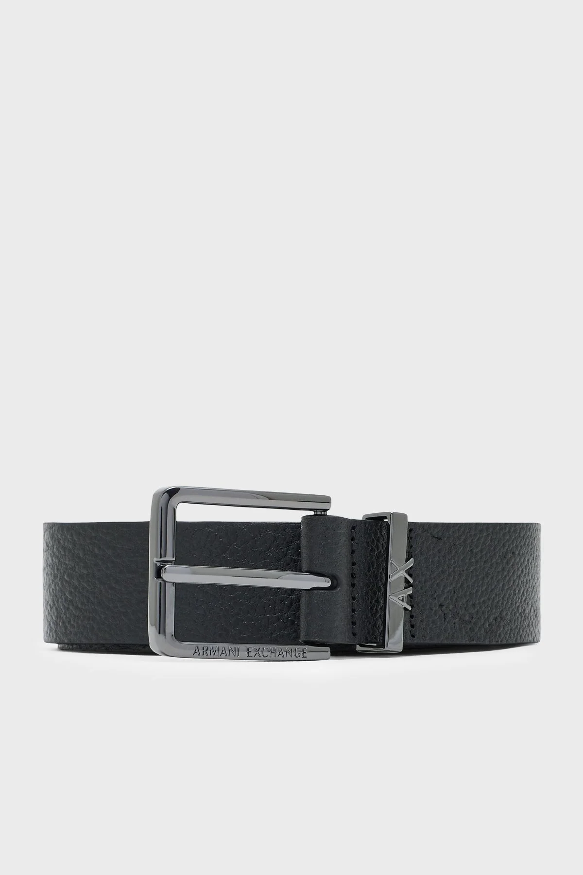 Armani Exchange Logolu Deri Erkek Kemer XM003386 AF26716 UC001 Siyah - 1