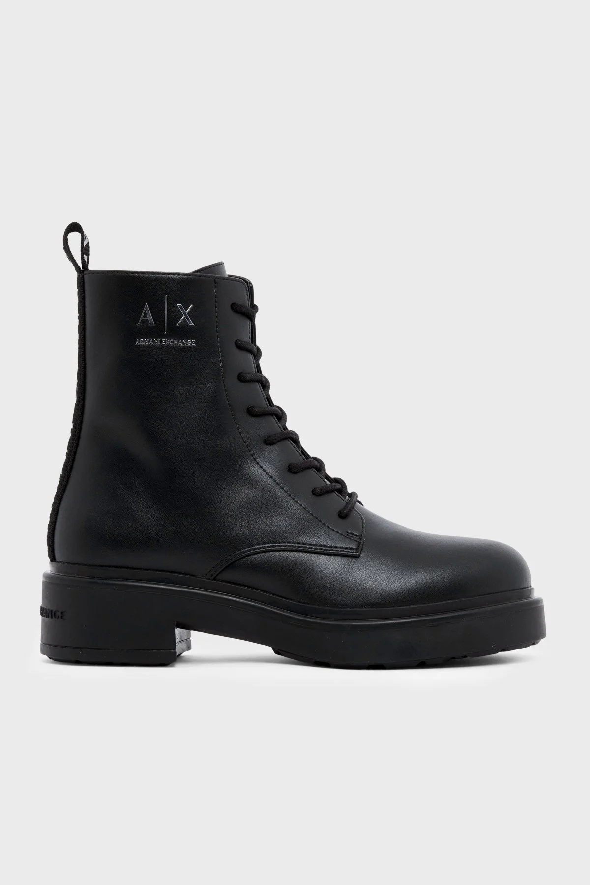 Armani Exchange Logolu Deri Kadın Bot XW003090 AF11912 MZ715 Siyah - 1