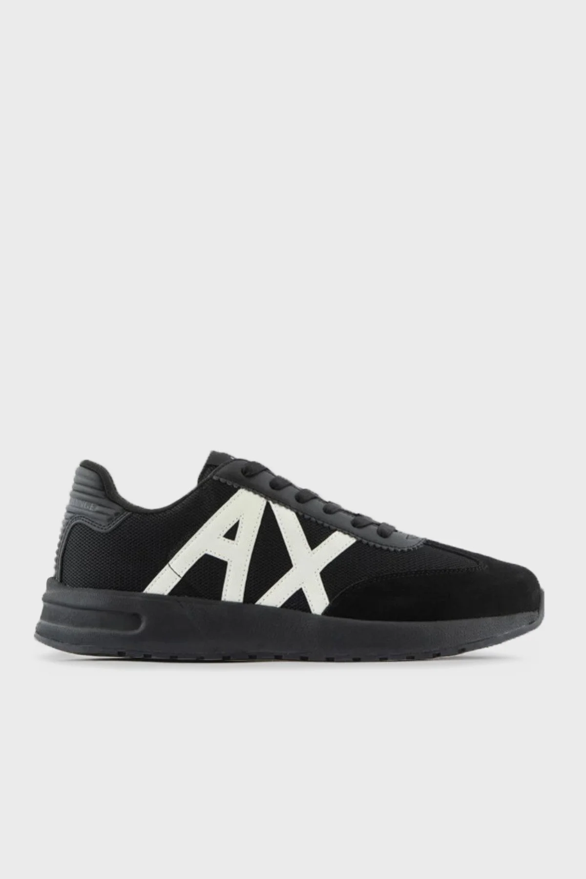 Armani Exchange Logolu Deri Sneaker Erkek Ayakkabı XUX071 XV527 M217 SİYAH - 1