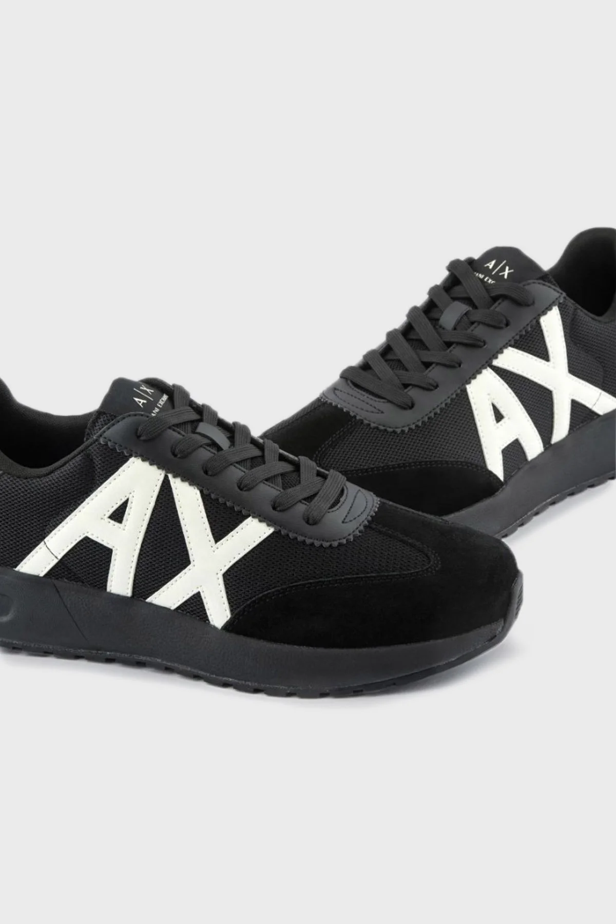 Armani Exchange Logolu Deri Sneaker Erkek Ayakkabı XUX071 XV527 M217 SİYAH - 2