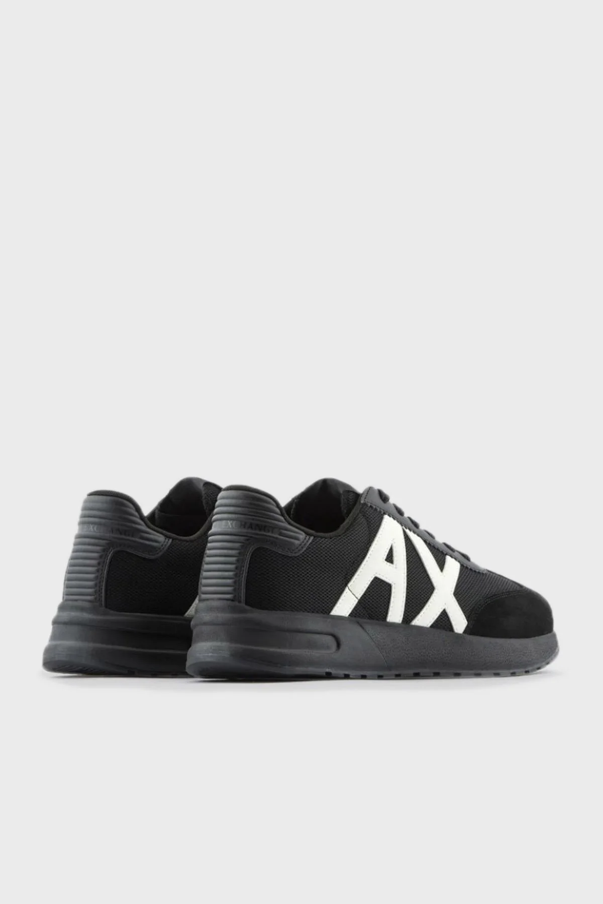 Armani Exchange Logolu Deri Sneaker Erkek Ayakkabı XUX071 XV527 M217 SİYAH - 3