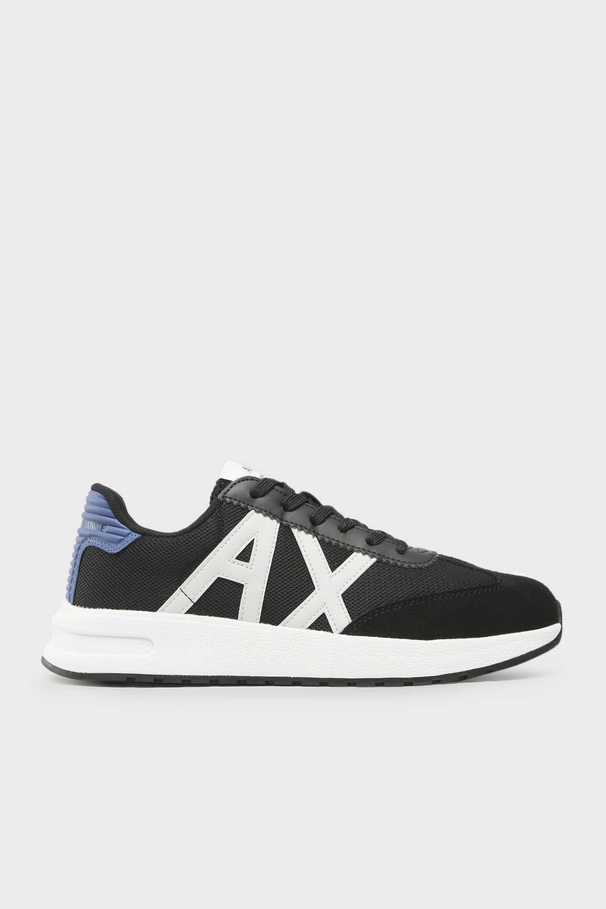 Armani Exchange Logolu Deri Sneaker Erkek Ayakkabı XUX071 XV527 S281 BEYAZ-GRİ - 1