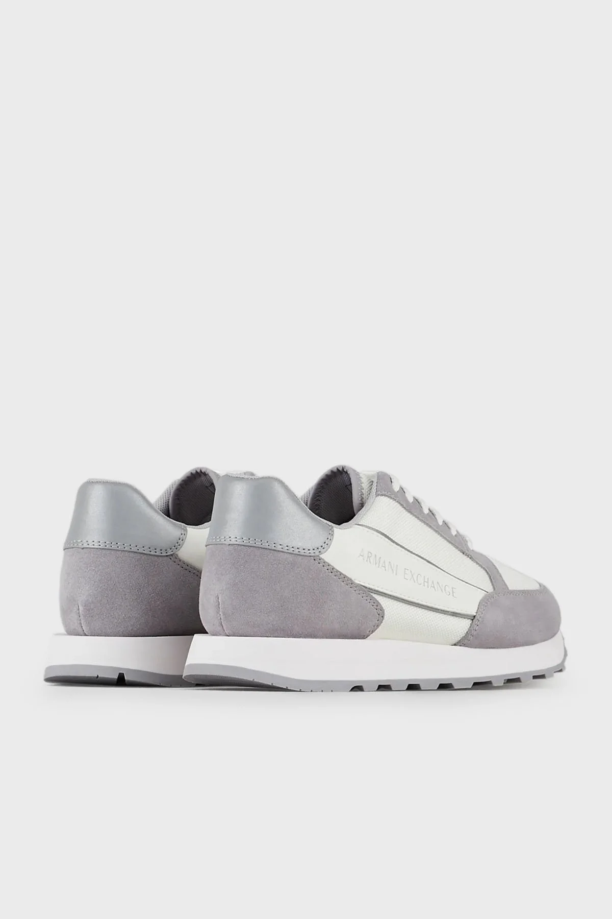 Armani Exchange Logolu Deri Sneaker Erkek Ayakkabı XUX083 XV263 A179 BEYAZ - 3