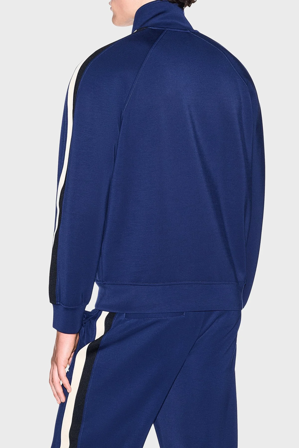 Armani Exchange Logolu Dik Yaka Fermuarlı Erkek Sweat XM002892 AF19936 UB095 Mavi - 3
