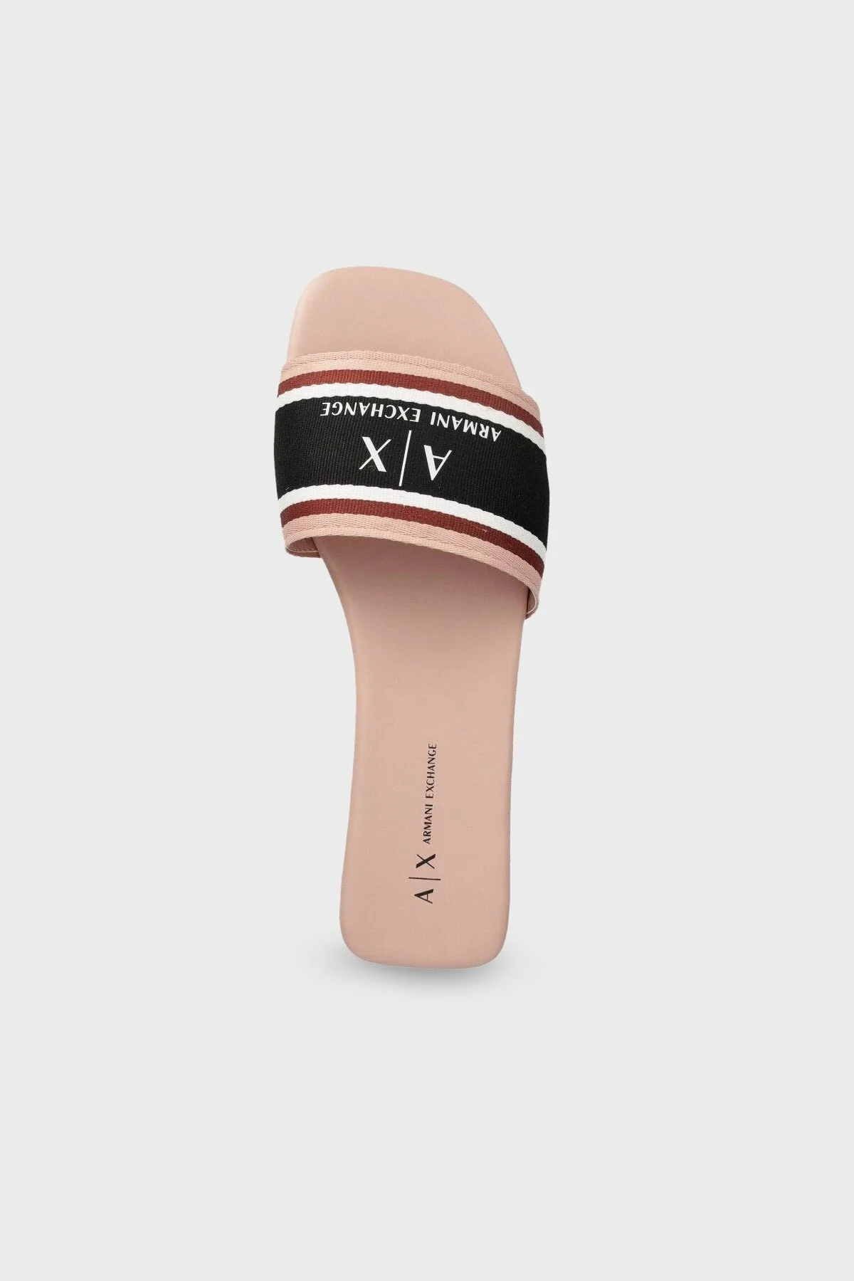 Armani Exchange Logolu Düz Bayan Terlik XDP045 XV842 00095 SİYAH-BEJ - 4