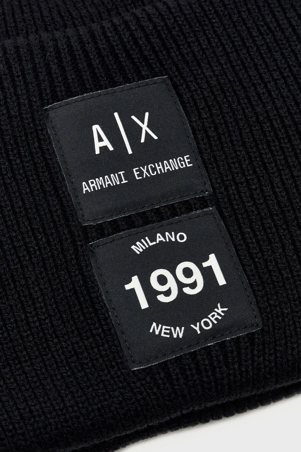 Armani Exchange Logolu Erkek Bere XM003130 AF14008 UC001 Siyah - 4