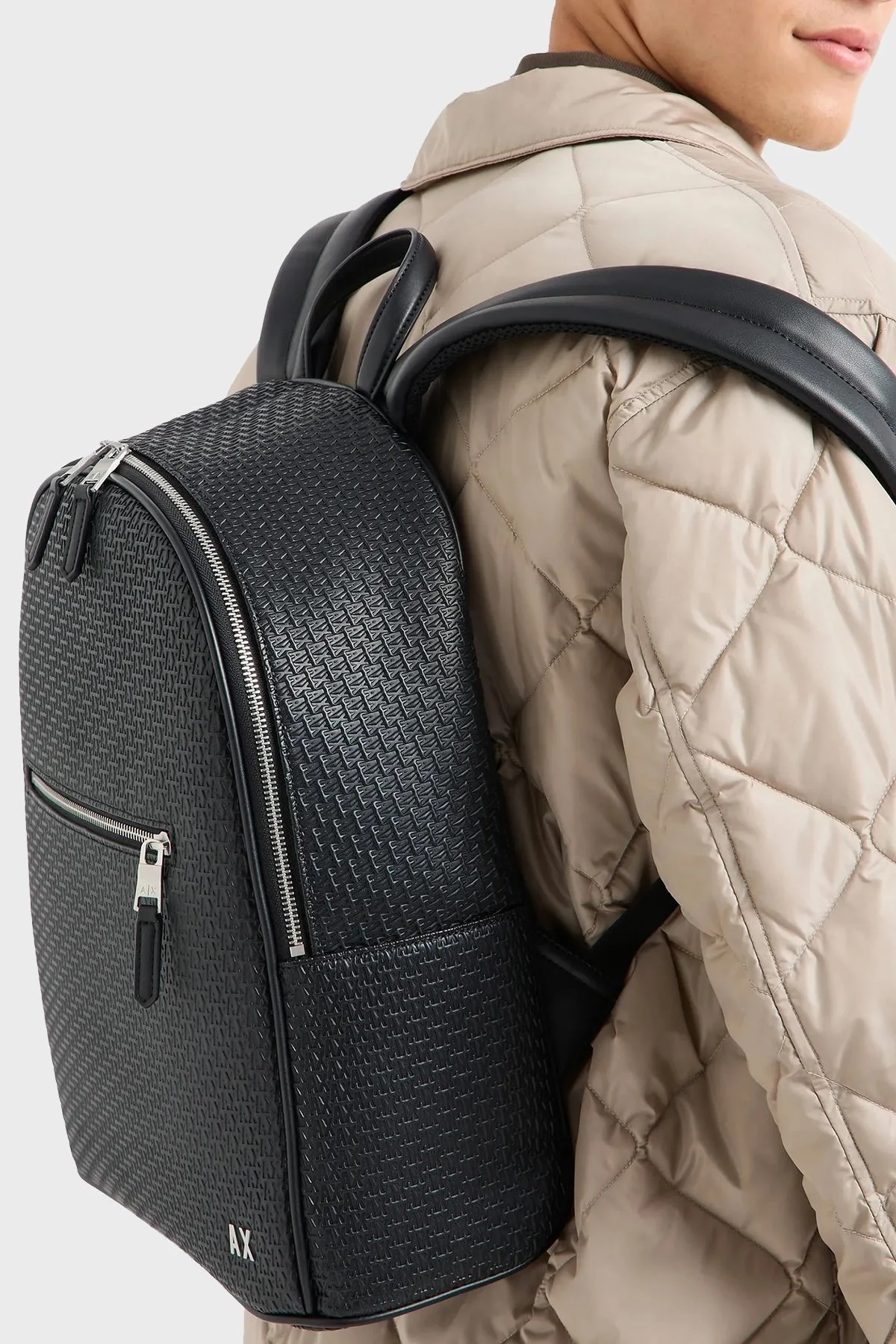 Armani Exchange Logolu Erkek Sırt Çantası XM000156 AF11928 UC001 SİYAH - 6