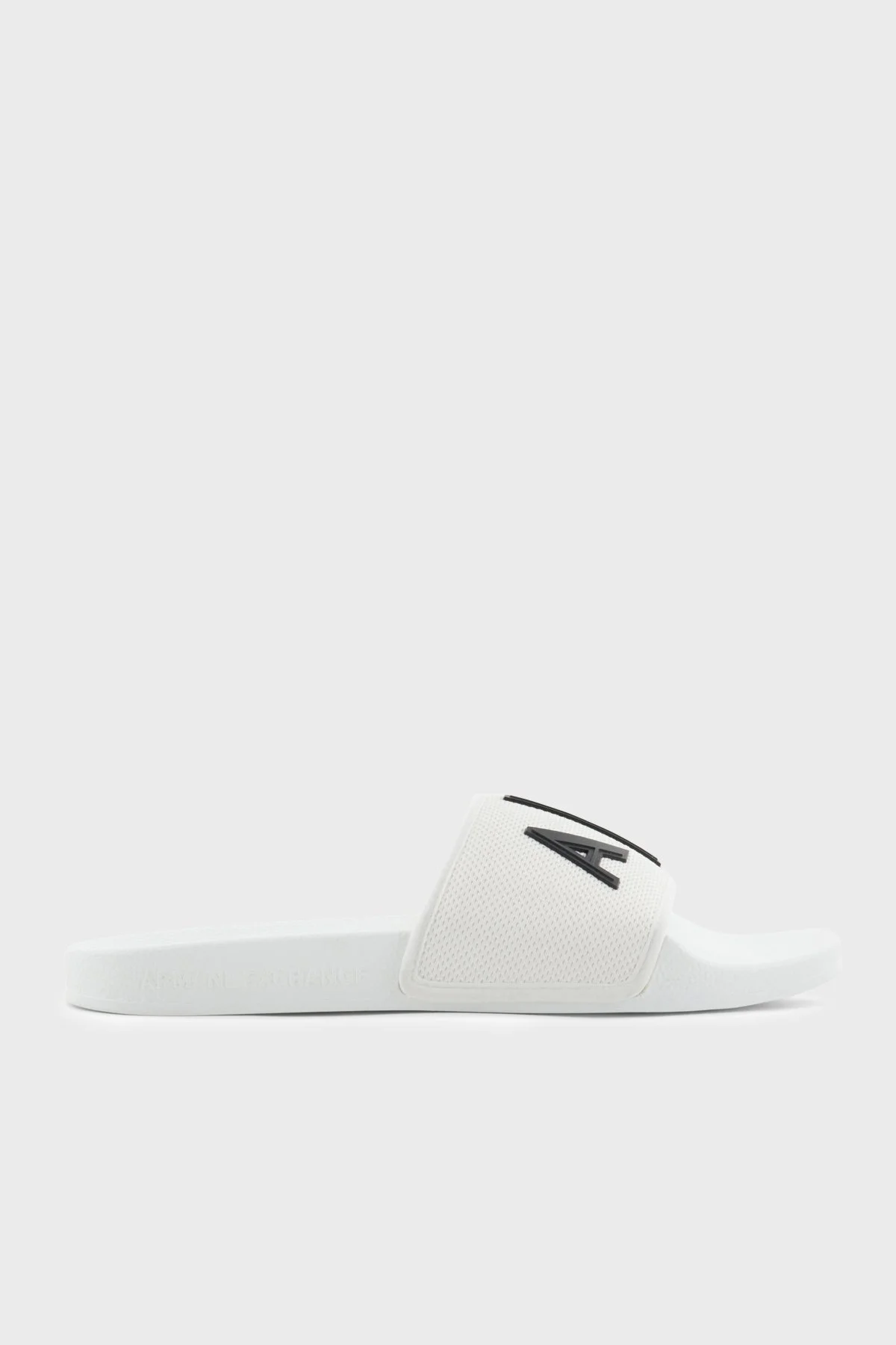 Armani Exchange Logolu Erkek Terlik XUP001 XV820 K488 BEYAZ-SİYAH - 1