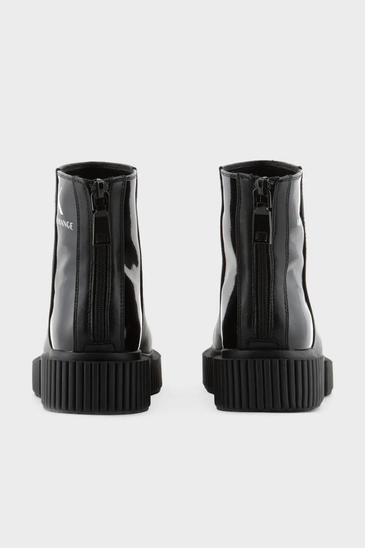 Armani Exchange Logolu Fermuarlı Bayan Bot XDM009 XV742 K001 SİYAH - 4