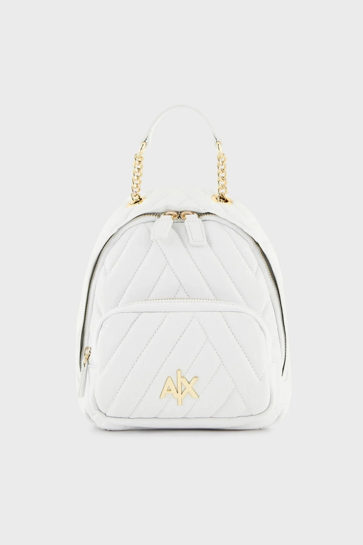 Armani Exchange Logolu Fermuarlı Bayan Sırt Çantası 942889 2F745 47710 BEYAZ - 1