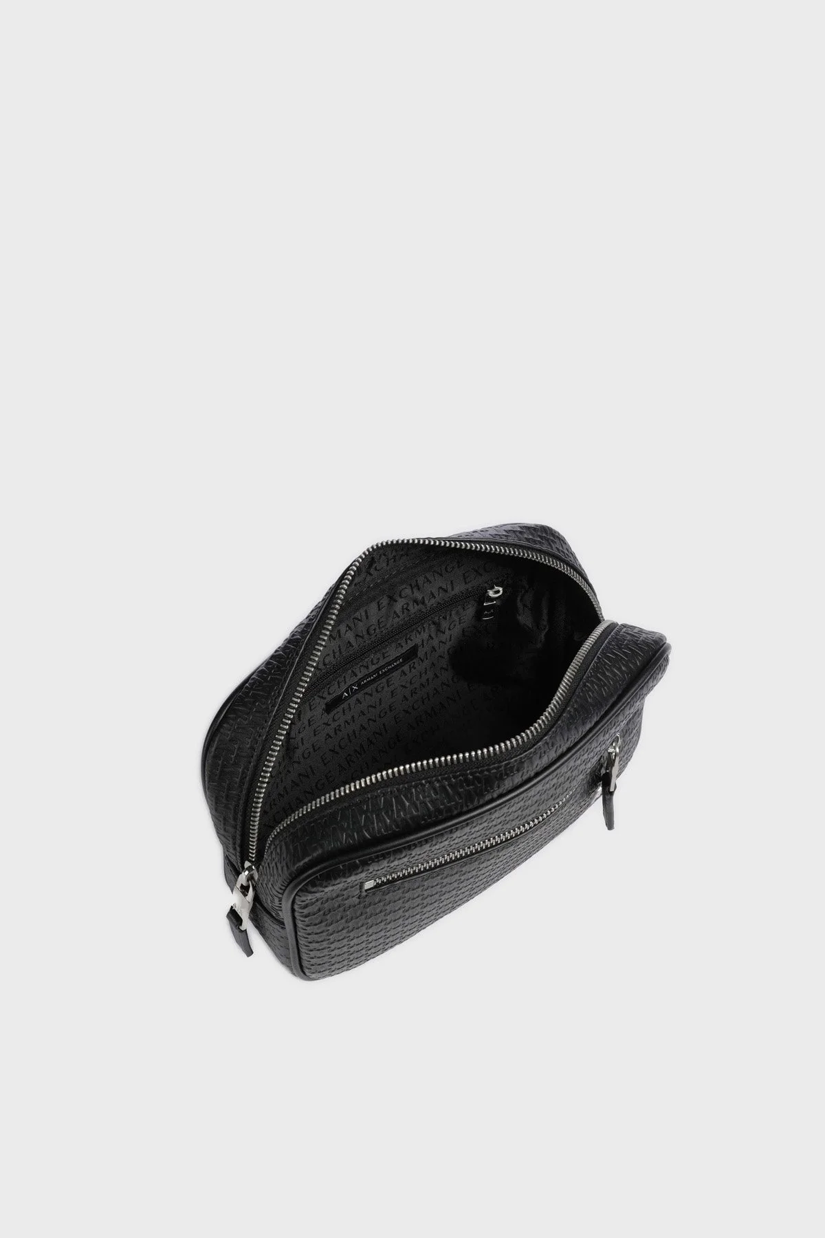 Armani Exchange Logolu Fermuarlı Çıkarılabilir Askılı Erkek Çanta XM000160 AF11928 UC001 SİYAH - 6