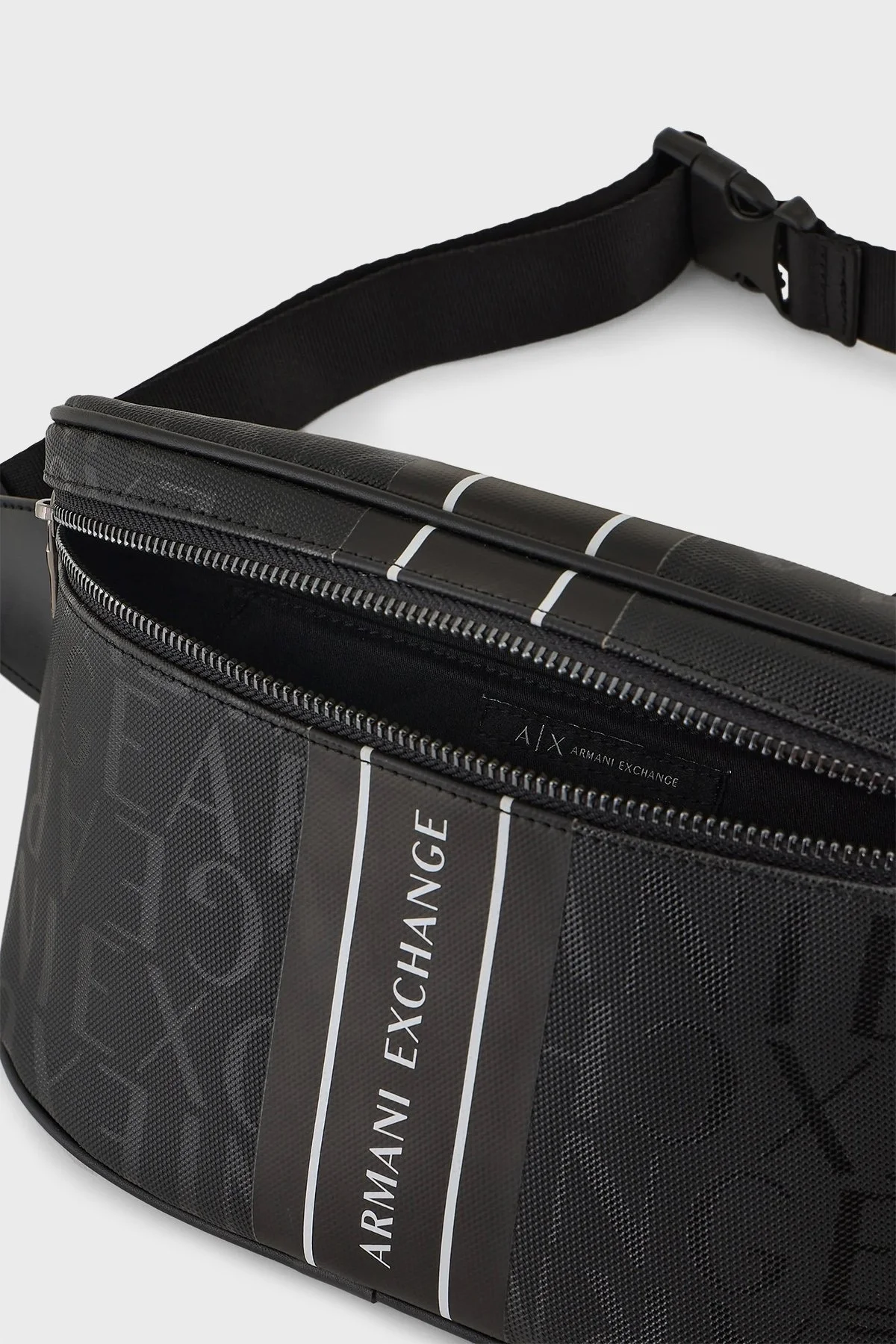 Armani Exchange Logolu Fermuarlı Erkek Bel Çantası 952398 CC831 19921 SİYAH - 3