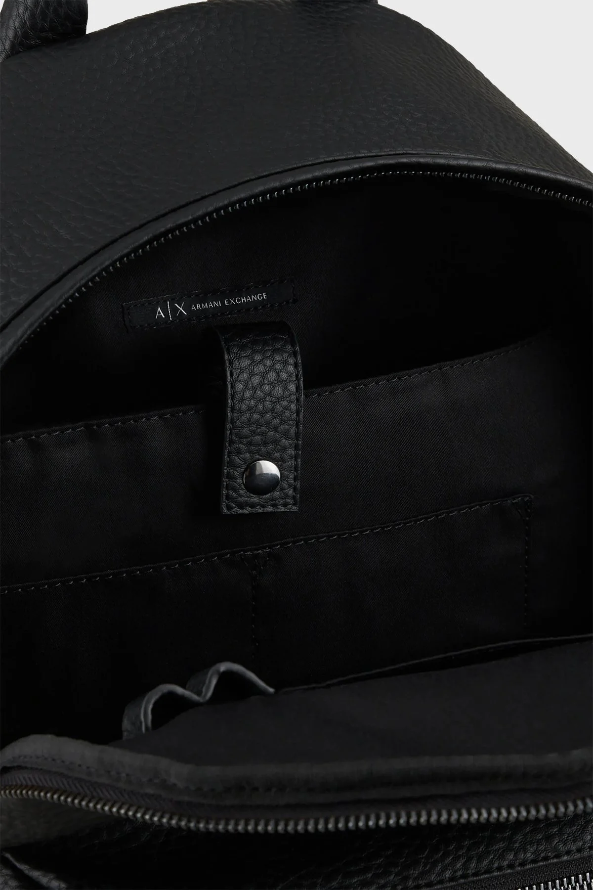 Armani Exchange Logolu Fermuarlı Erkek Sırt Çantası 952442 2F882 00020 SİYAH - 4