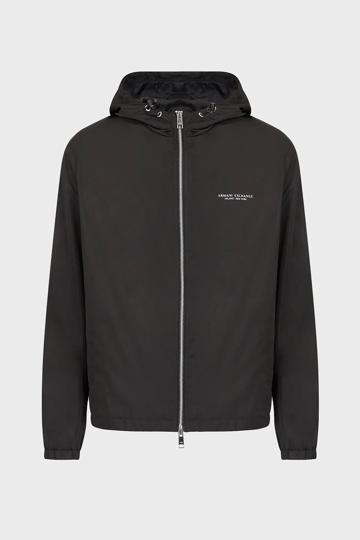 Armani Exchange Logolu Fermuarlı Kapüşonlu Regular Fit Erkek Mont 8NZB50 ZNXYZ 1200 SİYAH - 3