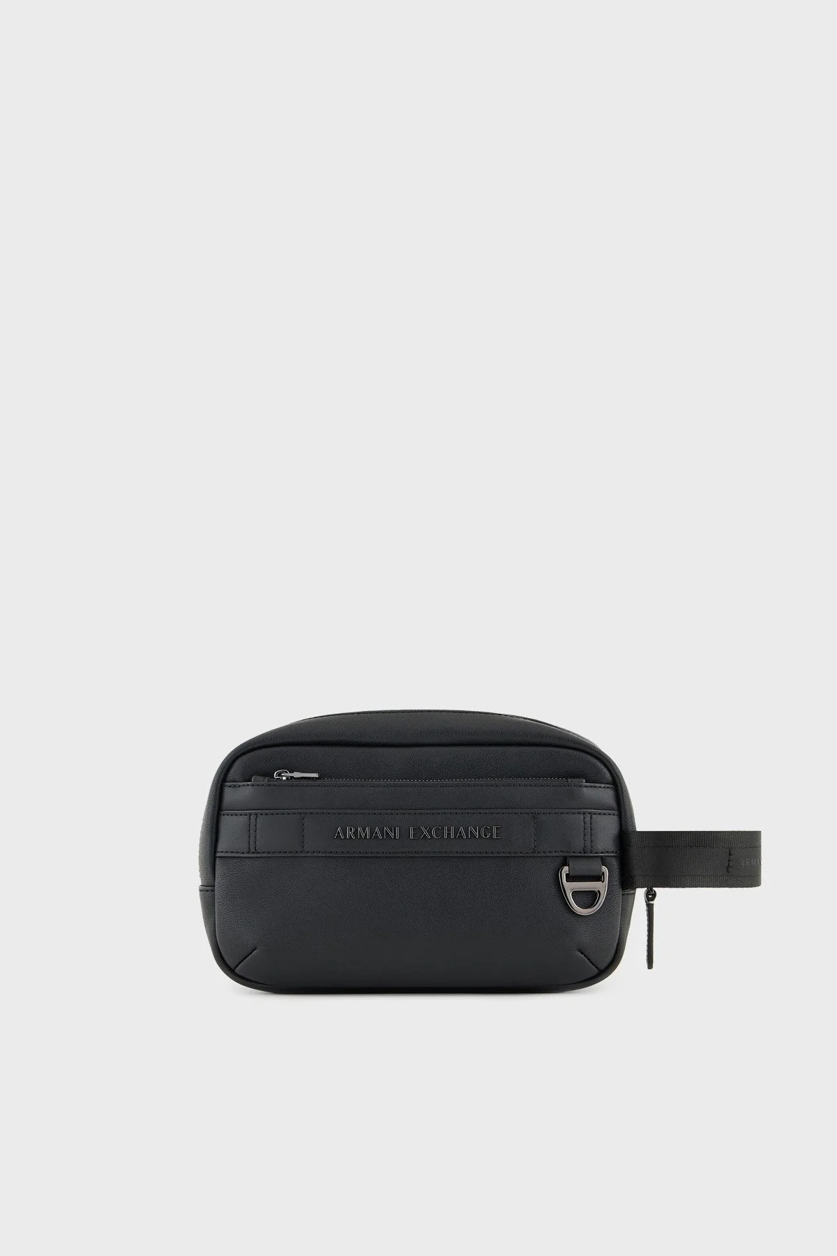 Armani Exchange Logolu Fermuarlı Kozmetik Erkek Çanta XM000255 AF11925 UC001 SİYAH - 7