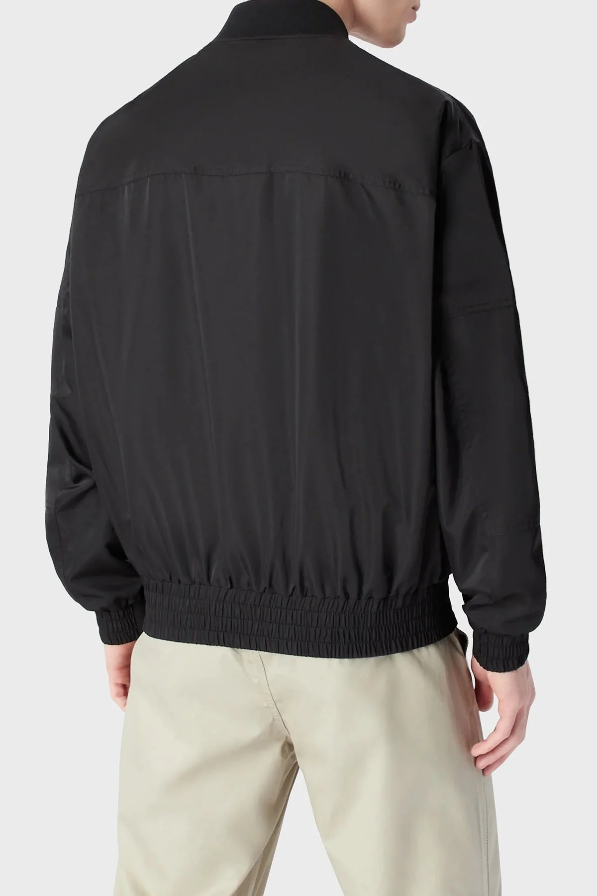 Armani Exchange Logolu Fermuarlı Regular Fit Erkek Mont 3RZB13 ZN99Z 1200 SİYAH - 2