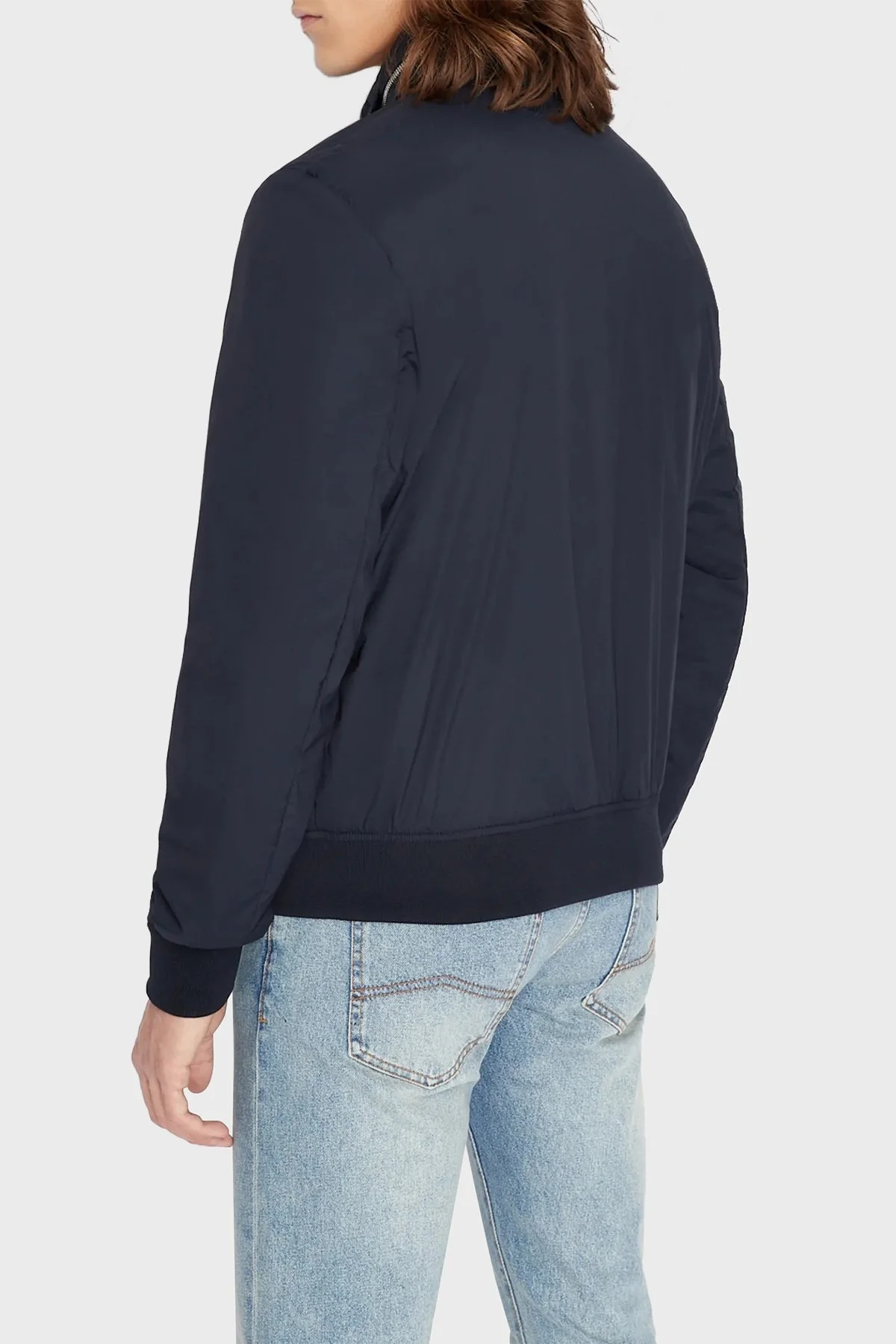 Armani Exchange Logolu Gizli Kapüşonlu Regular Fit Erkek Mont 8NZB60 ZN97Z 1583 LACİVERT - 2