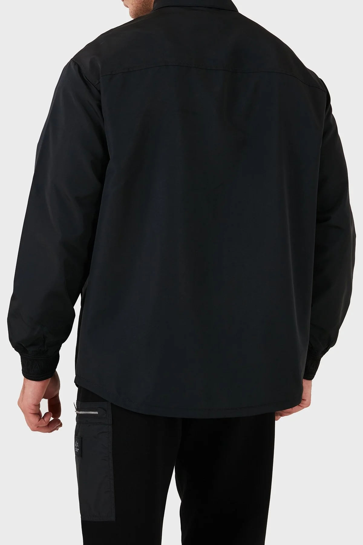 Armani Exchange Logolu Gömlek Yaka Erkek Ceket 6DZBL6 ZN5KZ 1200 SİYAH - 2
