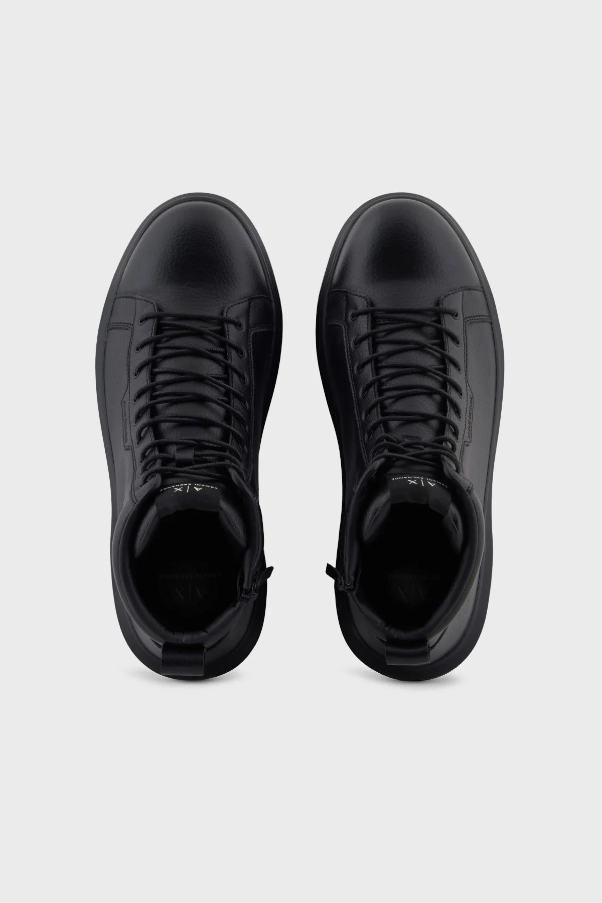 Armani Exchange Logolu Hakiki Deri Erkek Bot XM001963 AF19402 UC001 SİYAH - 3
