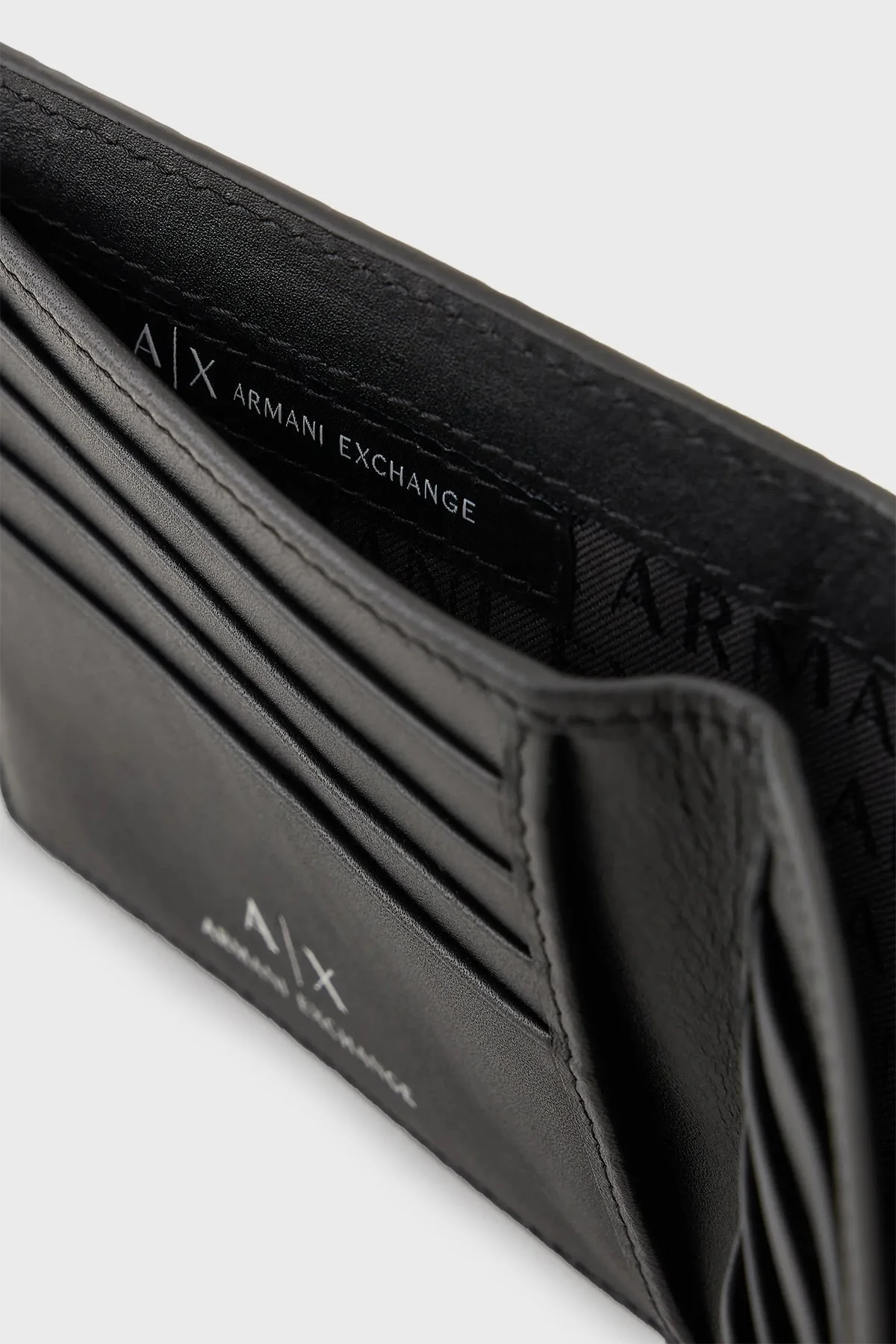 Armani Exchange Logolu Hakiki Deri Erkek Cüzdan 958097 4R847 00020 SİYAH - 4