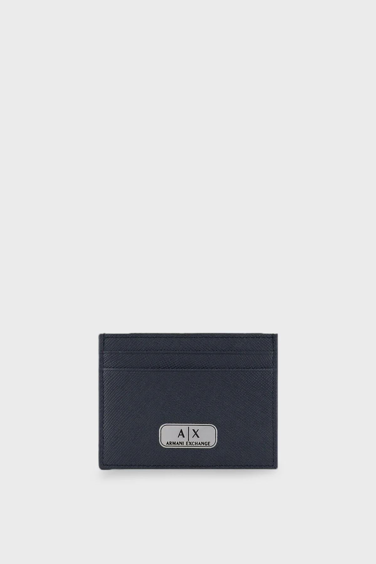 Armani Exchange Logolu Hakiki Deri Erkek Kartlık 958053 CC843 04948 GRİ - 1