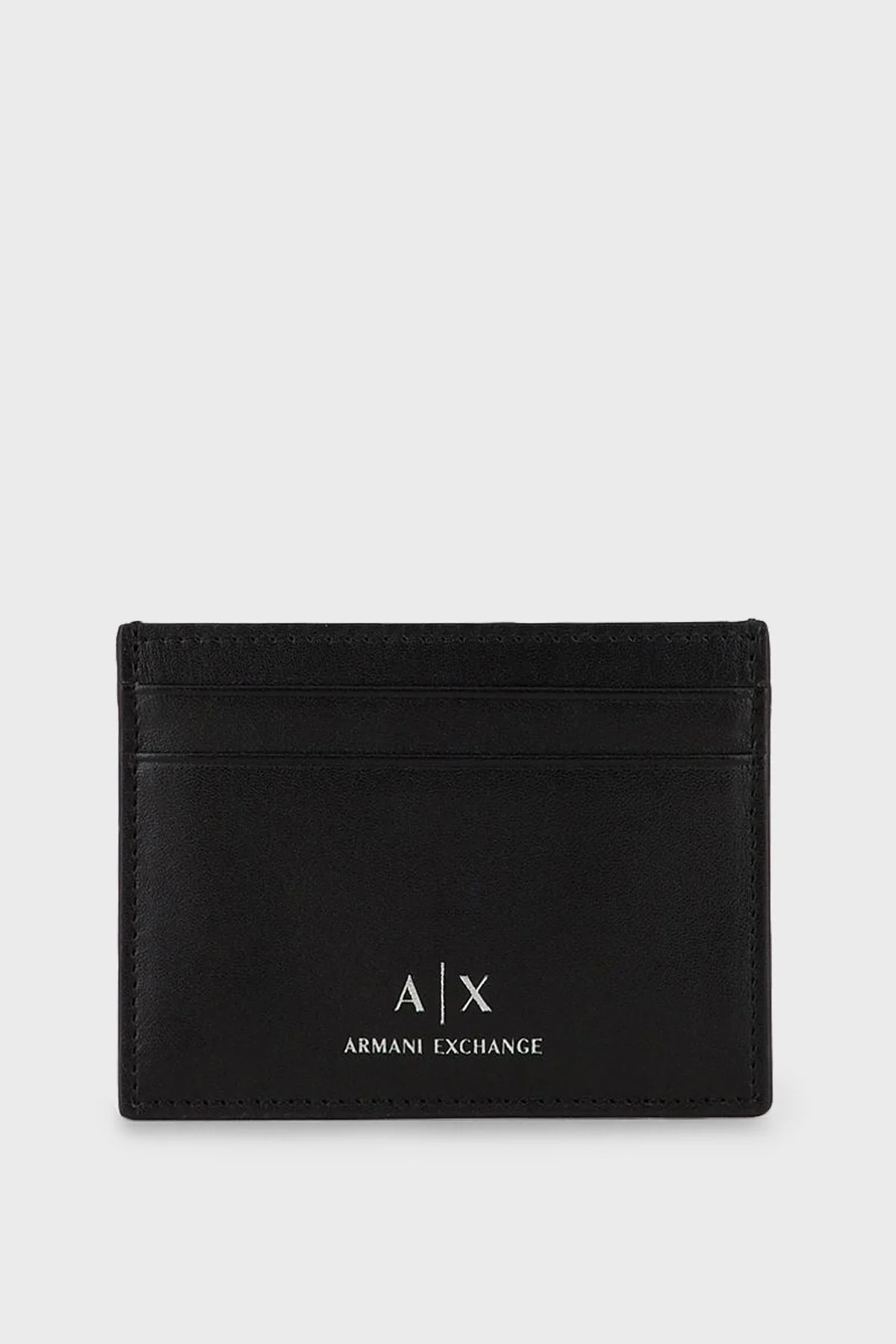 Armani Exchange Logolu Hakiki Deri Erkek Kartlık 958053 CC845 00020 SİYAH - 1