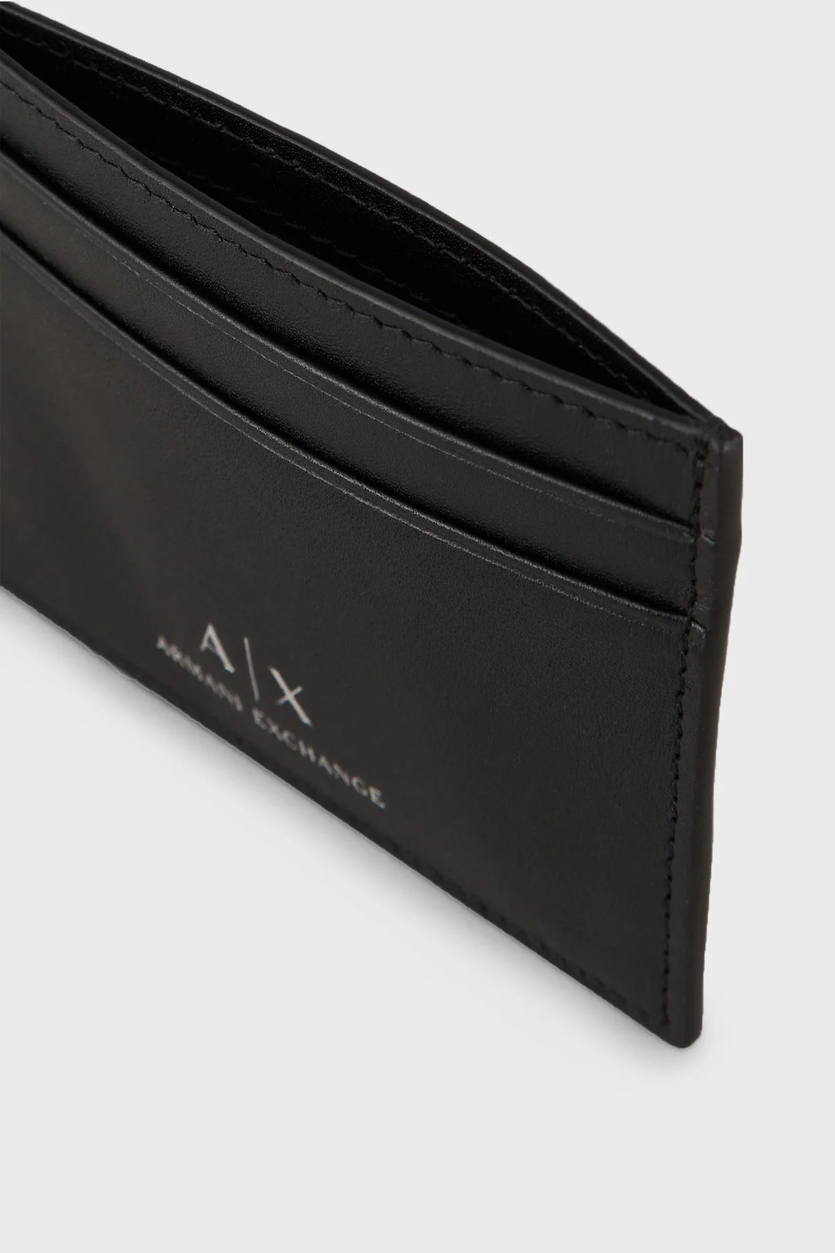 Armani Exchange Logolu Hakiki Deri Erkek Kartlık 958053 CC845 00020 SİYAH - 2
