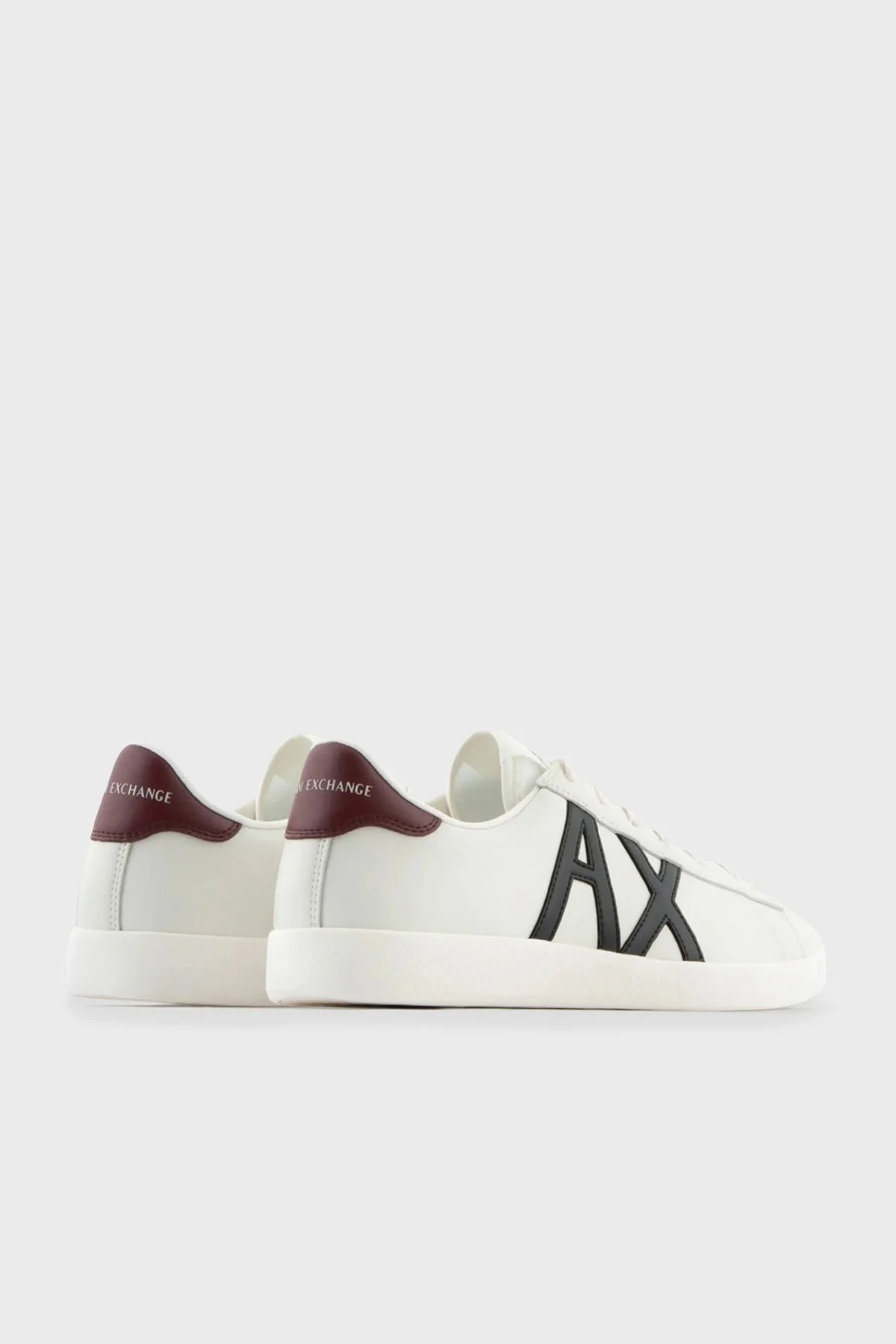 Armani Exchange Logolu Hakiki Deri Sneaker Erkek Ayakkabı XUX016 XCC71 M204 BEYAZ - 4