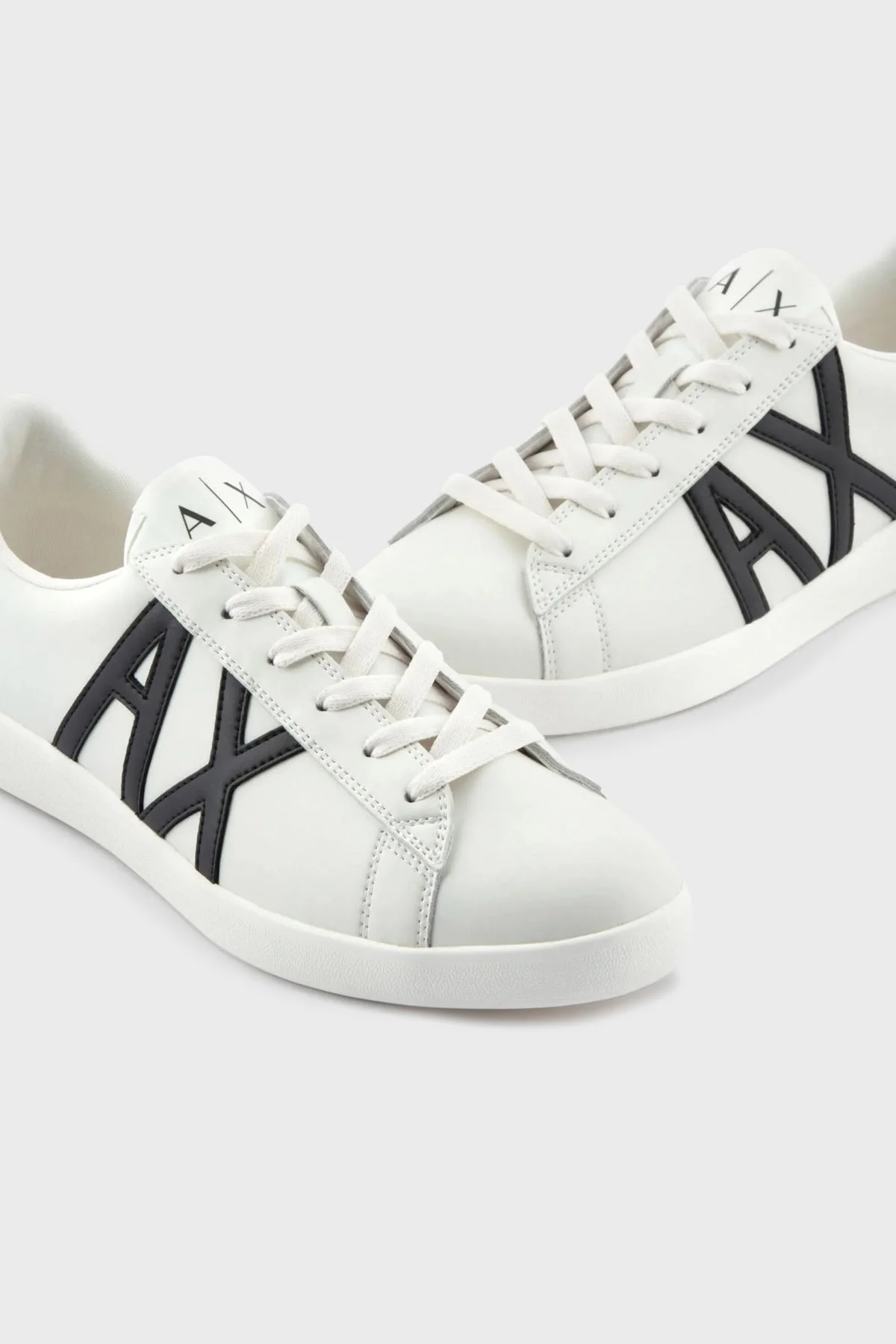 Armani Exchange Logolu Hakiki Deri Sneaker Erkek Ayakkabı XUX016 XCC71 M204 BEYAZ - 7