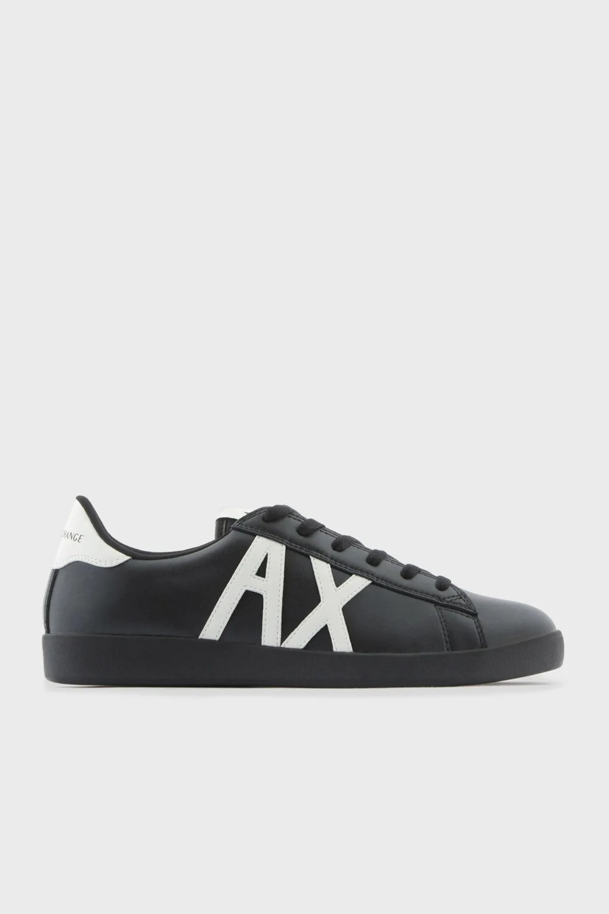 Armani Exchange Logolu Hakiki Deri Sneaker Erkek Ayakkabı XUX016 XCC71 N814 SİYAH - 1