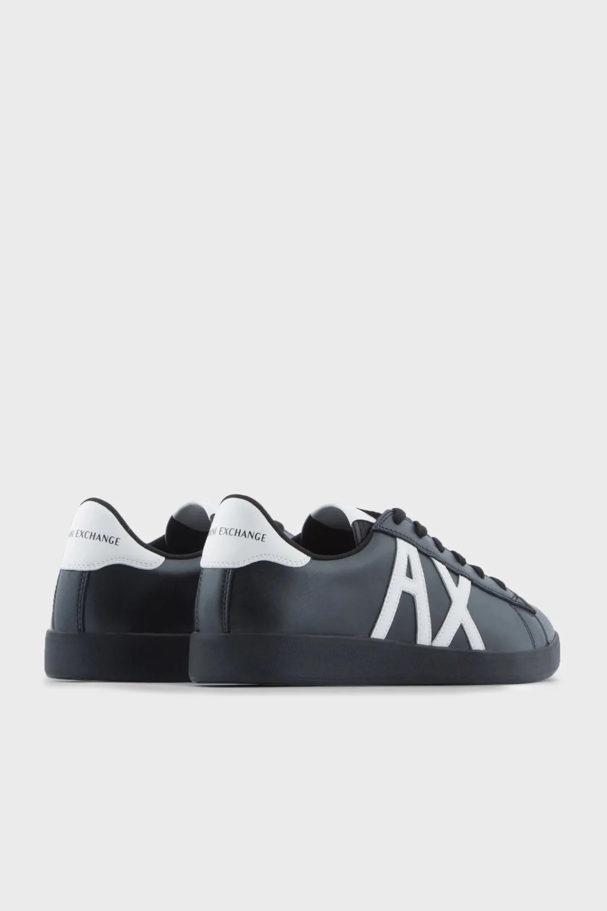 Armani Exchange Logolu Hakiki Deri Sneaker Erkek Ayakkabı XUX016 XCC71 N814 SİYAH - 4