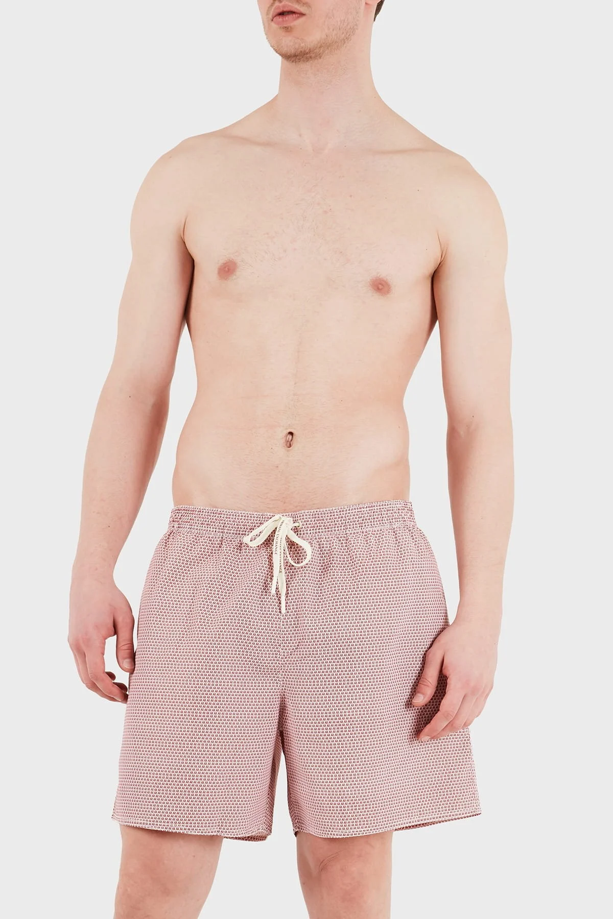 Armani Exchange Logolu Hızlı Kuruyan Erkek Mayo Short XM000832 AF22577 F1169 KIRMIZI-BEYAZ - 2