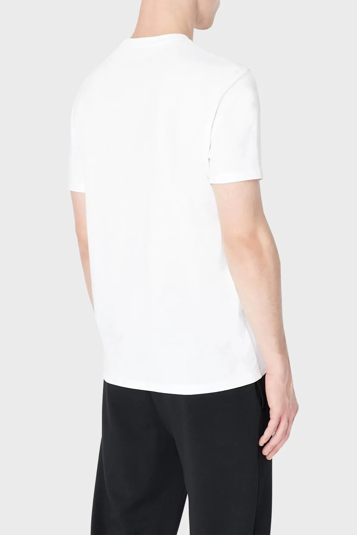 Armani Exchange Logolu Jarse Pamuklu Bisiklet Yaka Regular Fit Erkek T Shirt 3RZTHJ ZJBYZ 1100 BEYAZ - 2