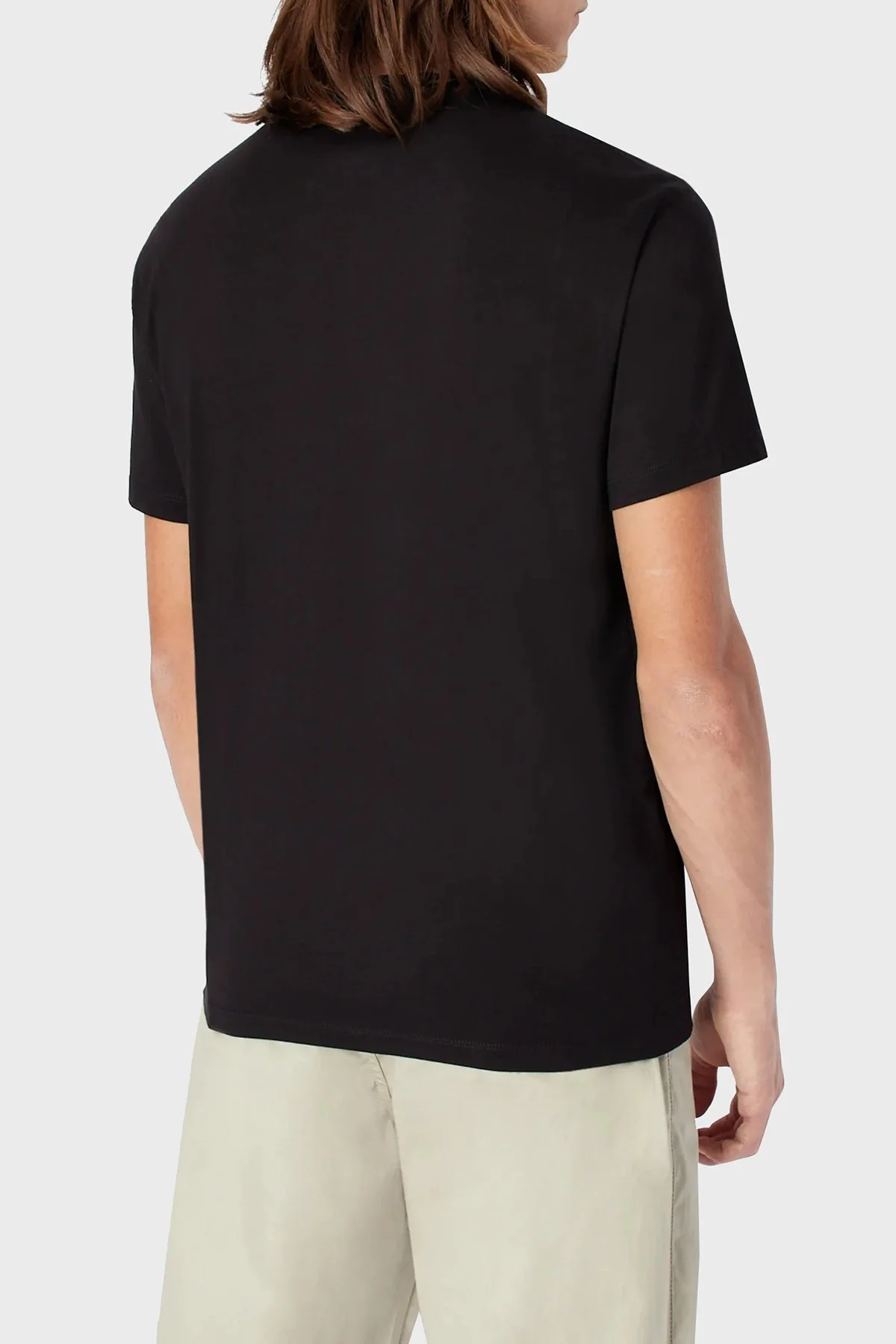 Armani Exchange Logolu Jarse Pamuklu Bisiklet Yaka Regular Fit Erkek T Shirt 3RZTHT ZJBYZ 1200 SİYAH - 2