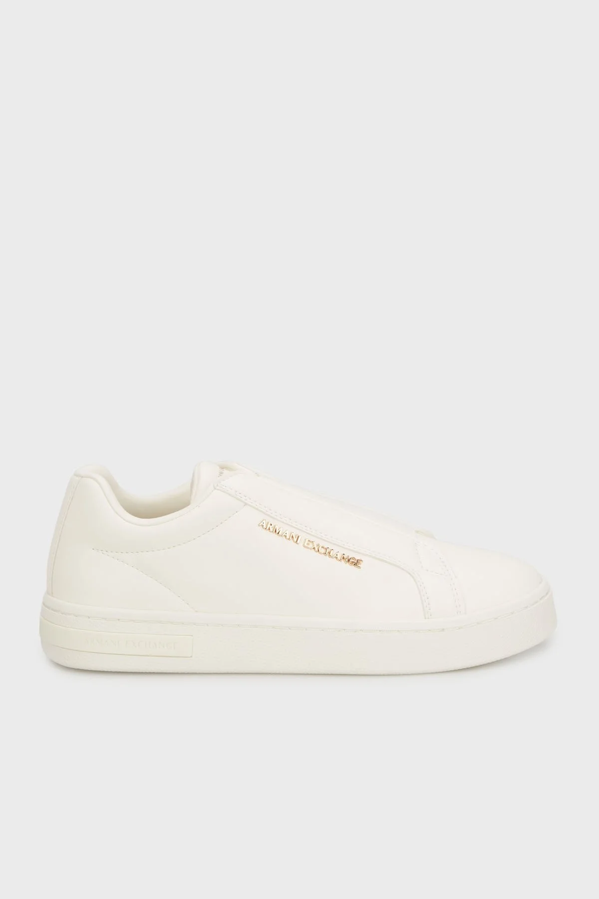 Armani Exchange Logolu Kalın Taban Slip-On Sneaker Bayan Ayakkabı XW001623 AF17449 U0011 EKRU - 1