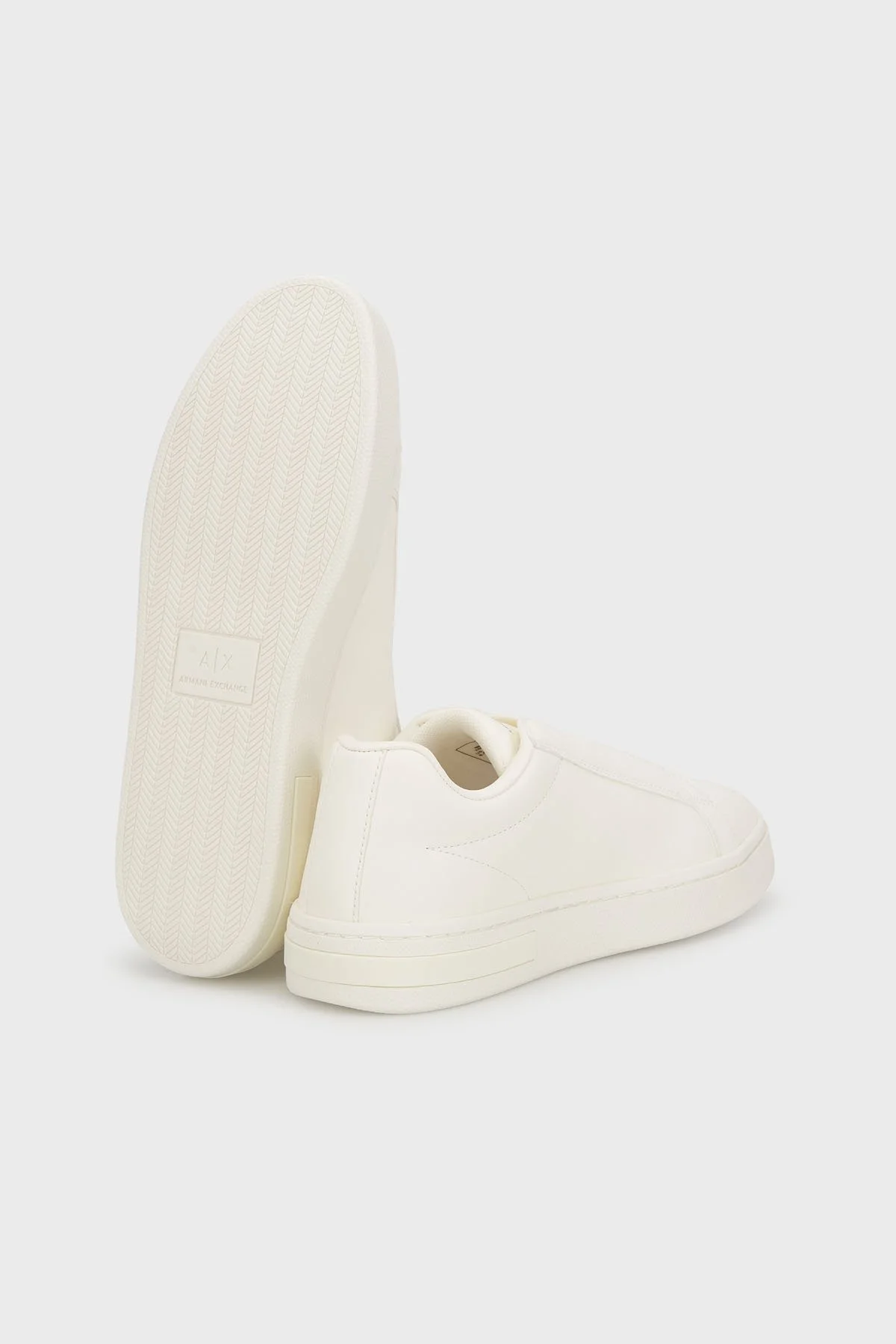 Armani Exchange Logolu Kalın Taban Slip-On Sneaker Bayan Ayakkabı XW001623 AF17449 U0011 EKRU - 5