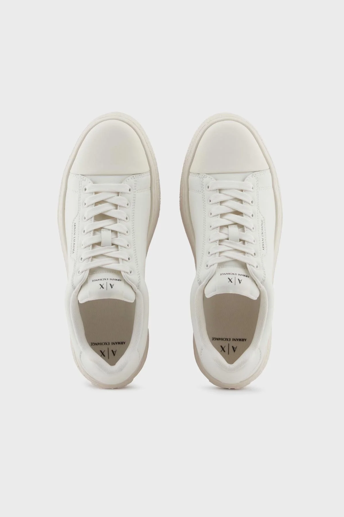 Armani Exchange Logolu Kalın Taban Sneaker Erkek Ayakkabı XM001666 AF19143 M0029 EKRU - 3