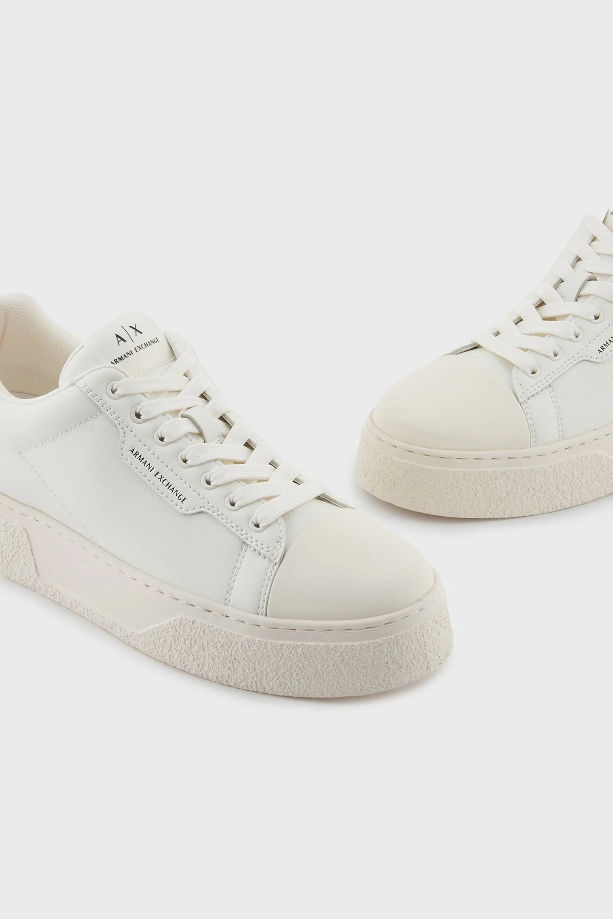 Armani Exchange Logolu Kalın Taban Sneaker Erkek Ayakkabı XM001666 AF19143 M0029 EKRU - 4