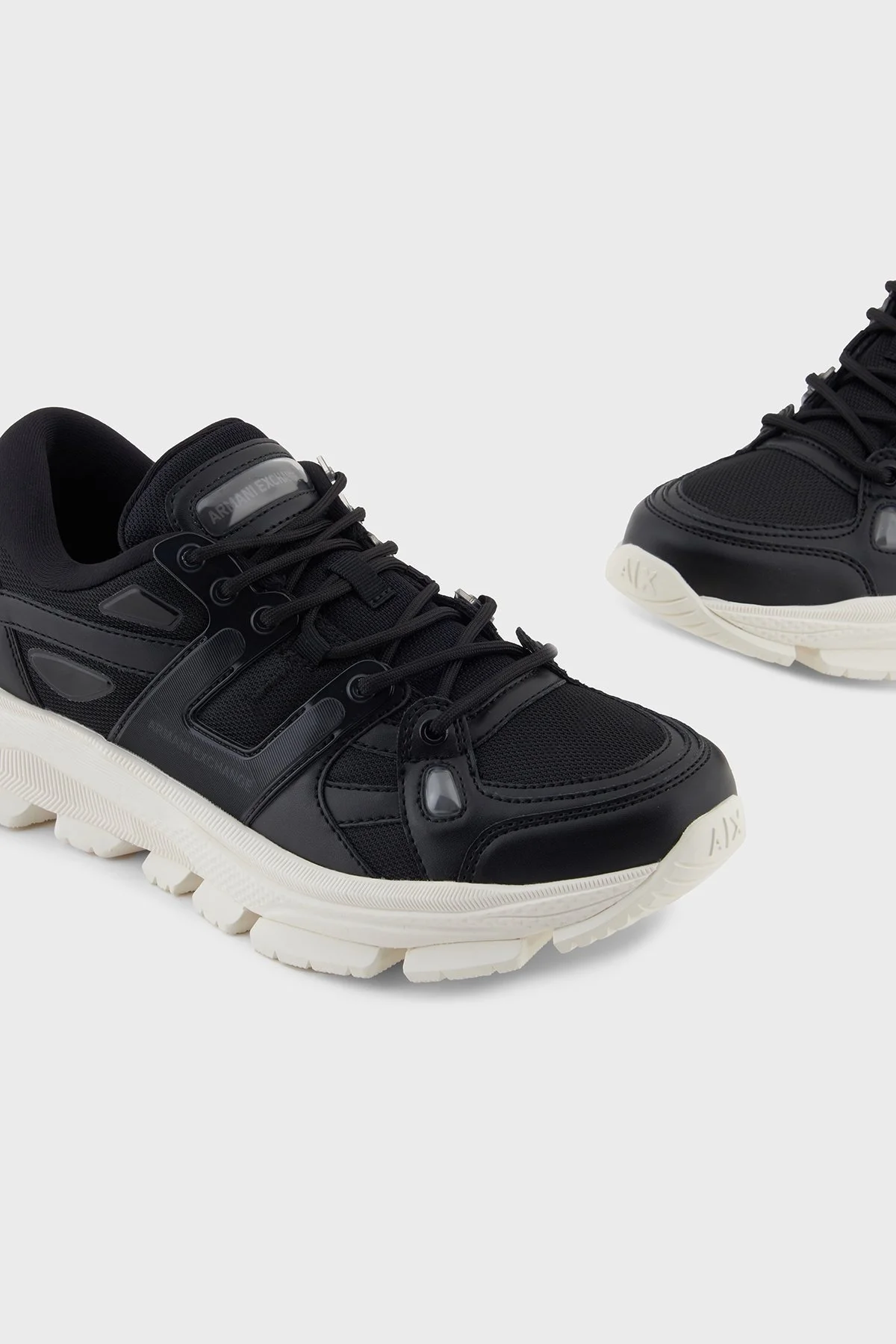 Armani Exchange Logolu Kalın Taban Sneaker Erkek Ayakkabı XM001678 AF19226 UC001 SİYAH - 4