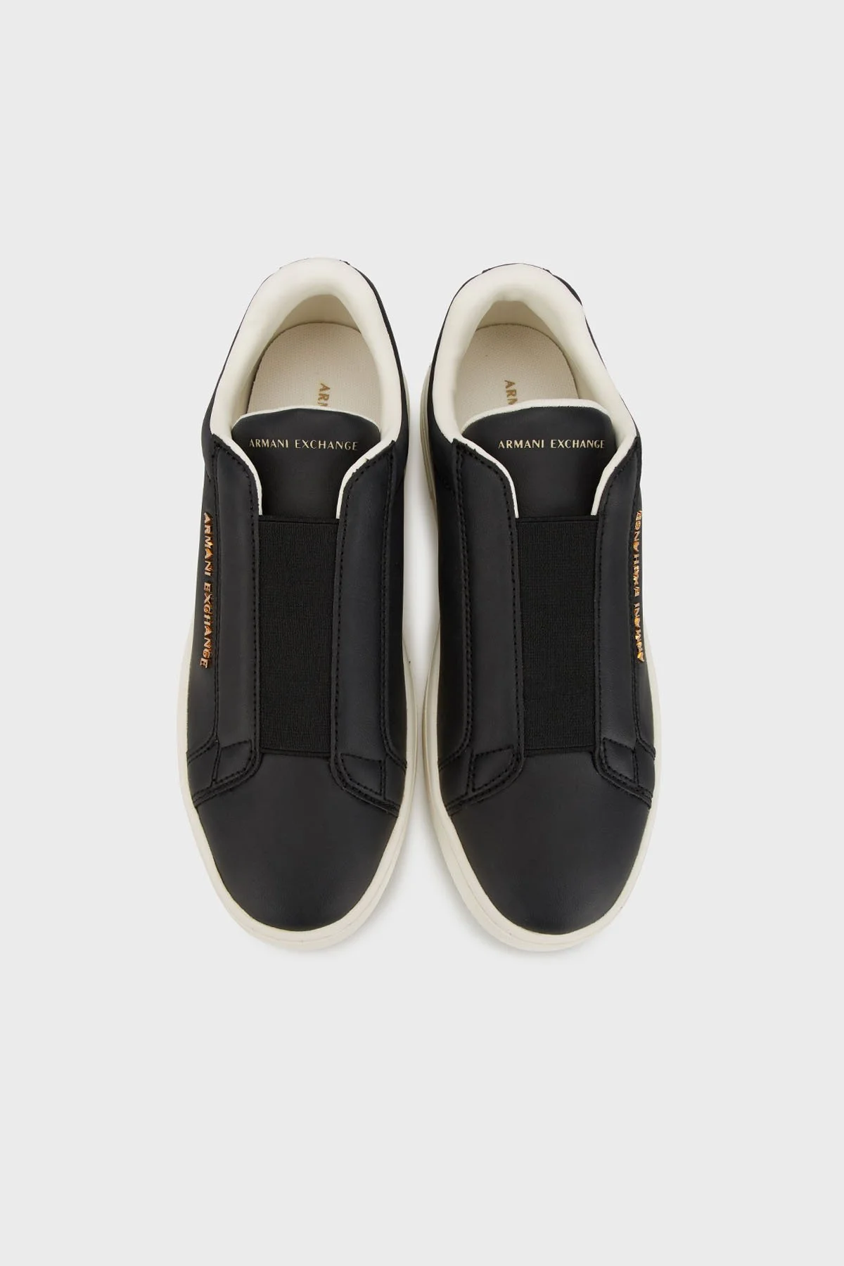 Armani Exchange Logolu Kalın Tabanlı Slip-On Sneaker Bayan Ayakkabı XW001623 AF17449 UC001 SİYAH - 4