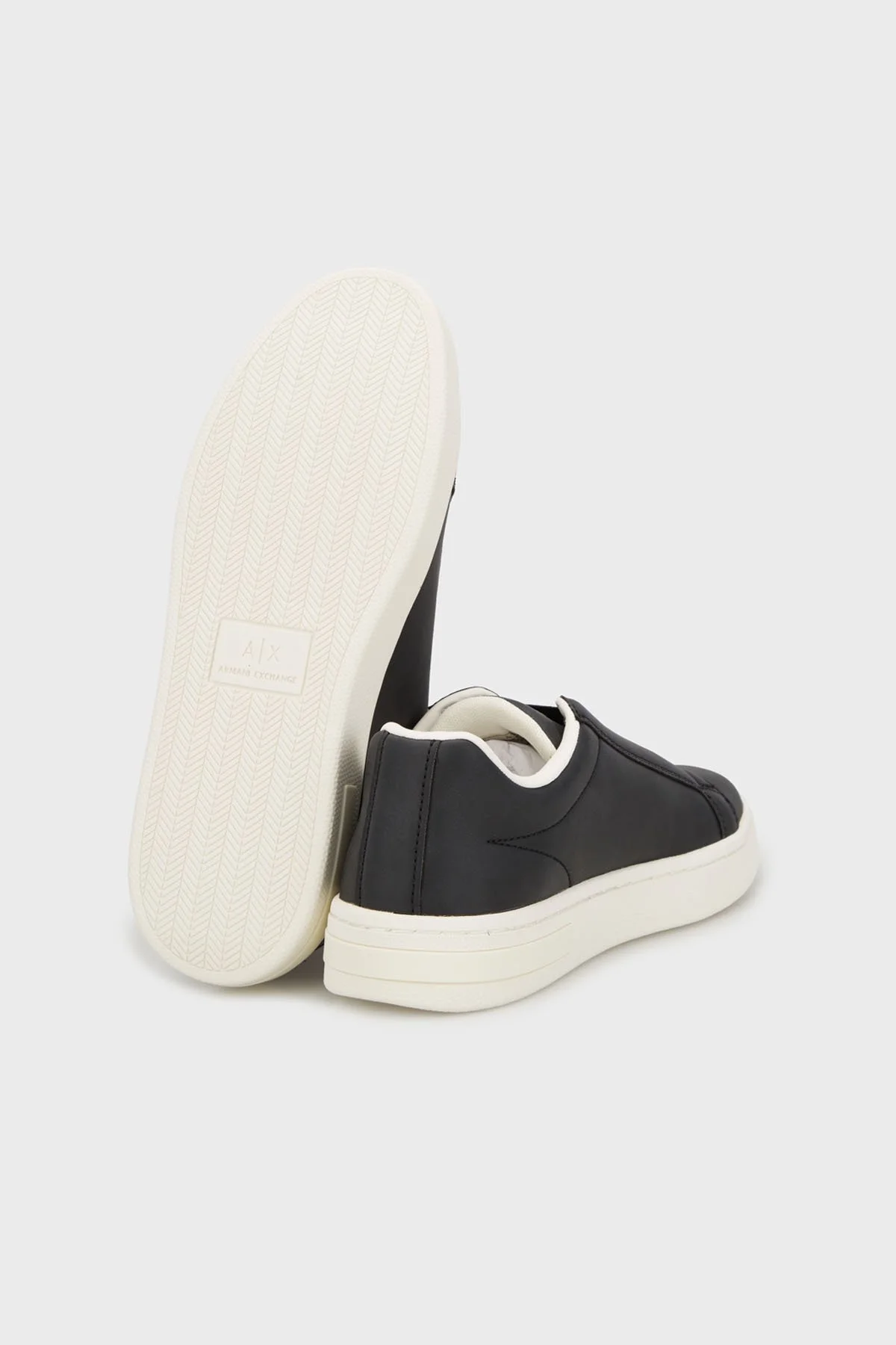 Armani Exchange Logolu Kalın Tabanlı Slip-On Sneaker Bayan Ayakkabı XW001623 AF17449 UC001 SİYAH - 5