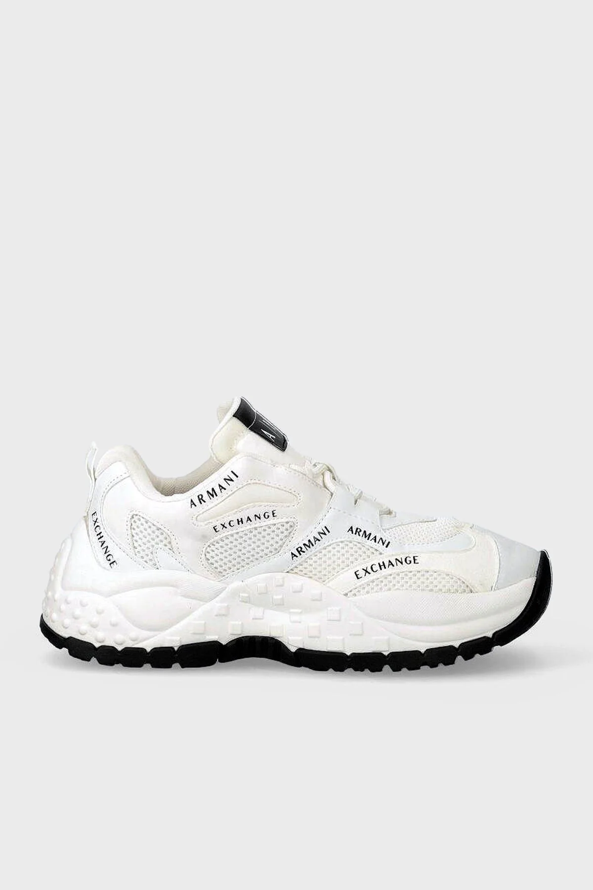 Armani Exchange Logolu Kalın Tabanlı Sneaker Bayan Ayakkabı XDX120 XV708 T802 BEYAZ - 1