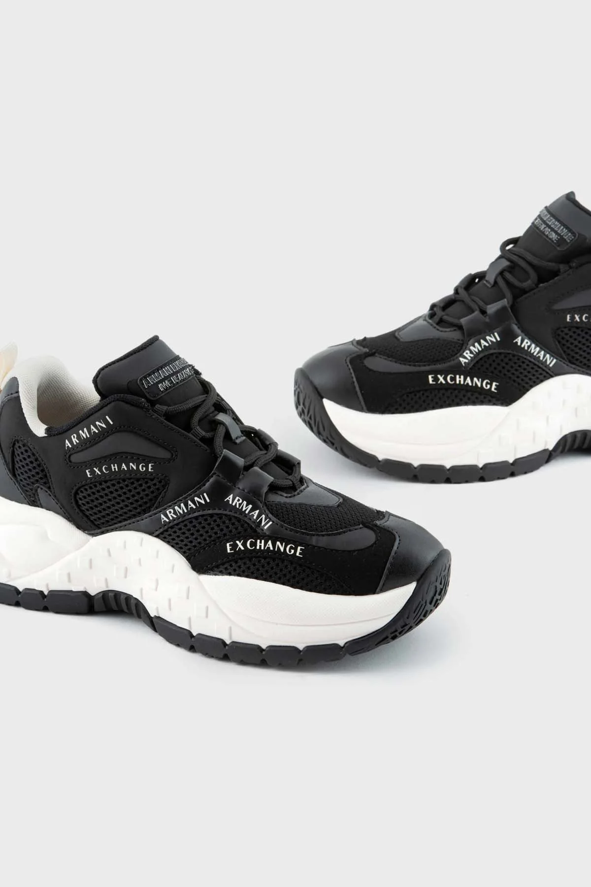 Armani Exchange Logolu Kalın Tabanlı Sneaker Bayan Ayakkabı XDX120 XV739 00002 SİYAH - 5